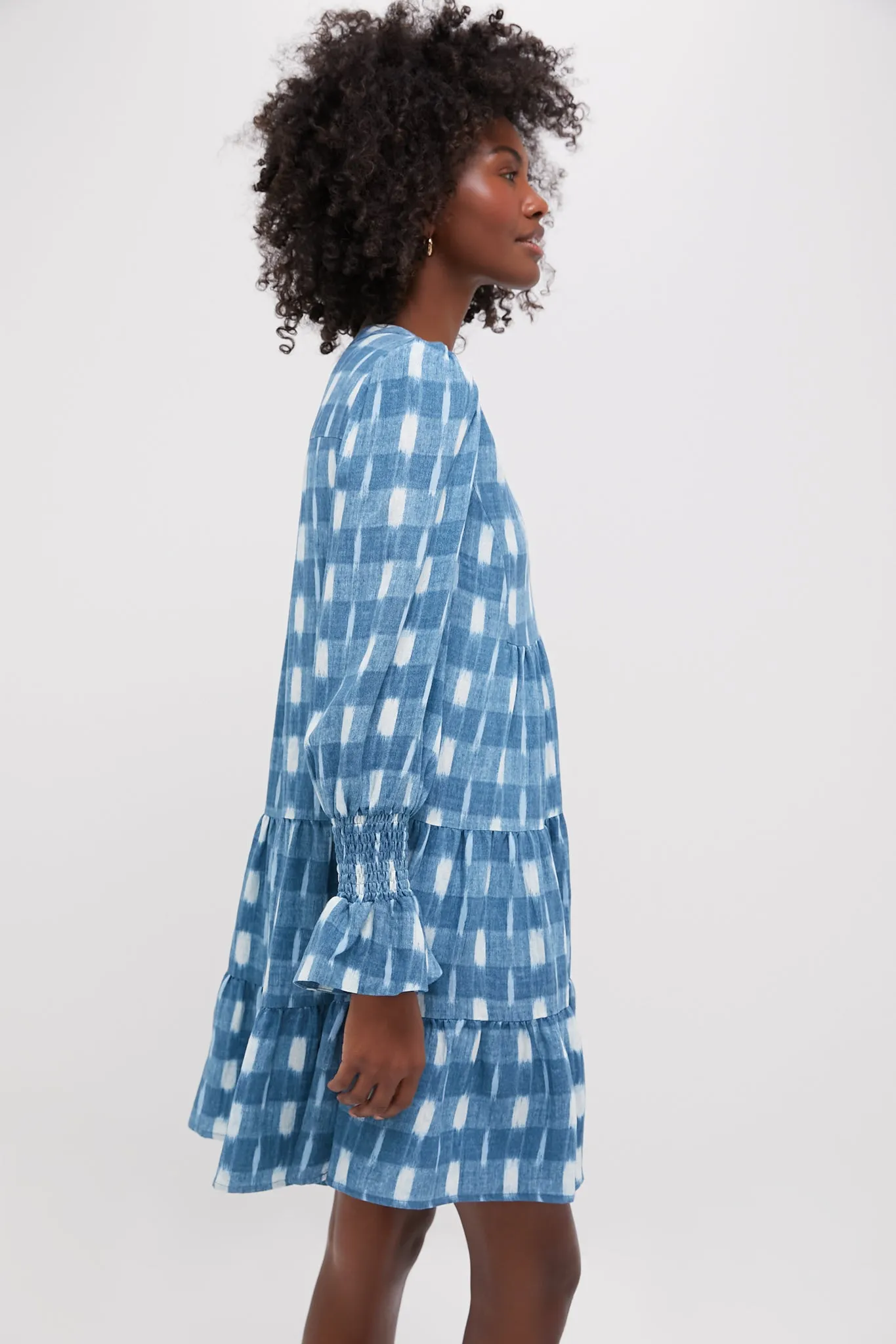 Blue Ikat Kenzo Dress sold by Tuckernuck product image thumbnail 3