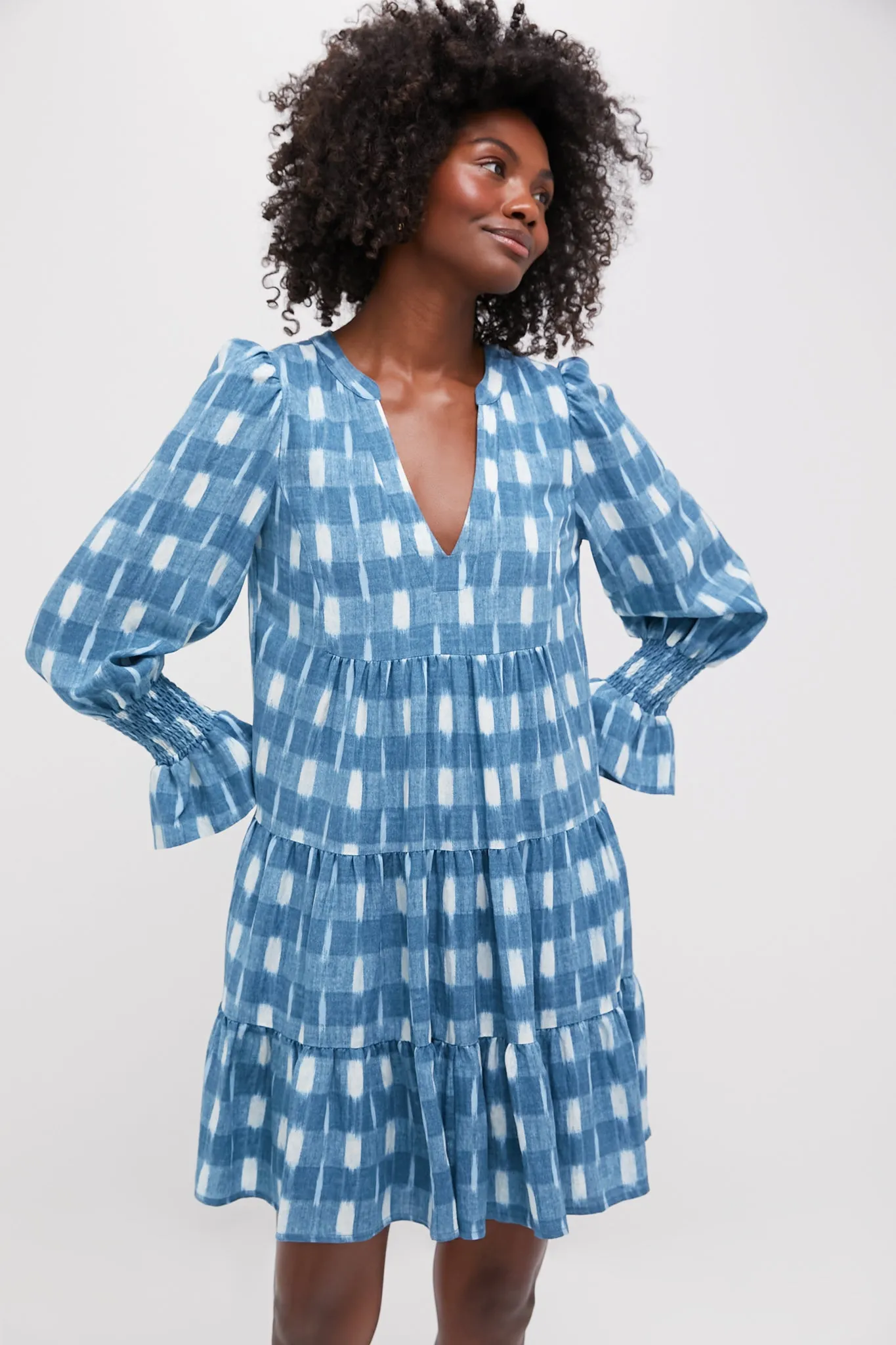 Blue Ikat Kenzo Dress sold by Tuckernuck