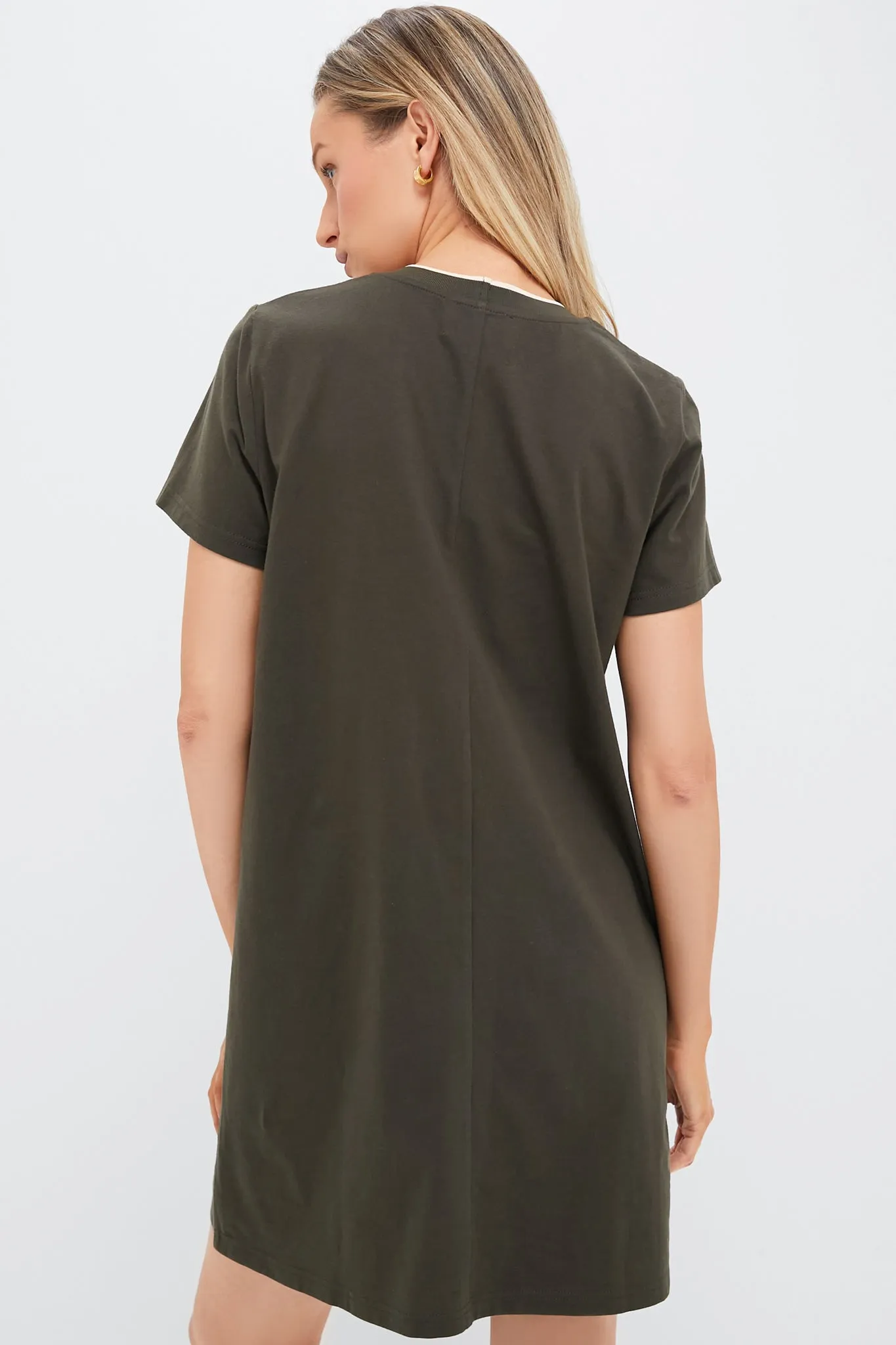 Olive Green Aimee Mini Dress sold by Tuckernuck product image thumbnail 4