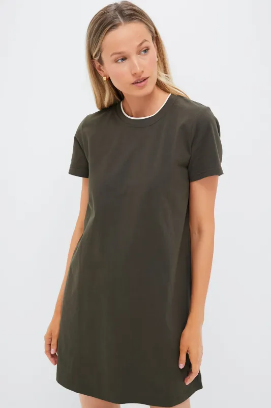 Olive Green Aimee Mini Dress sold by Tuckernuck