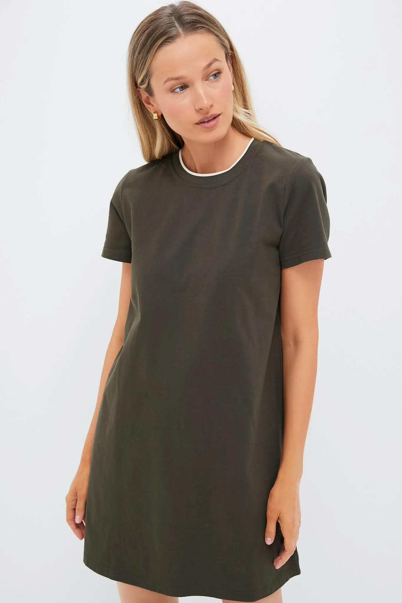 Olive Green Aimee Mini Dress sold by Tuckernuck