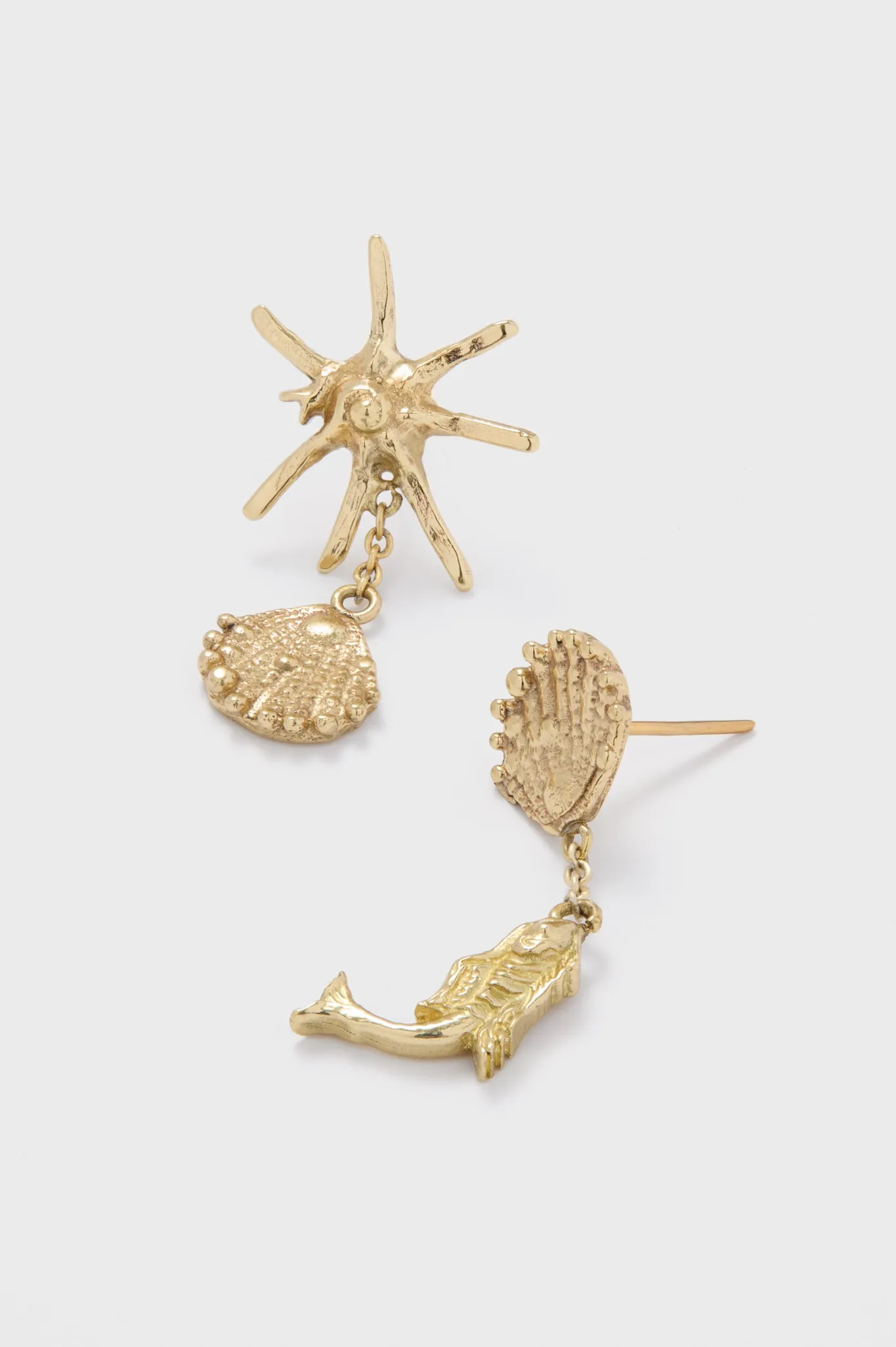 Gold Reverie Asymmetric Drop Earrings sold by Tuckernuck product image thumbnail 5