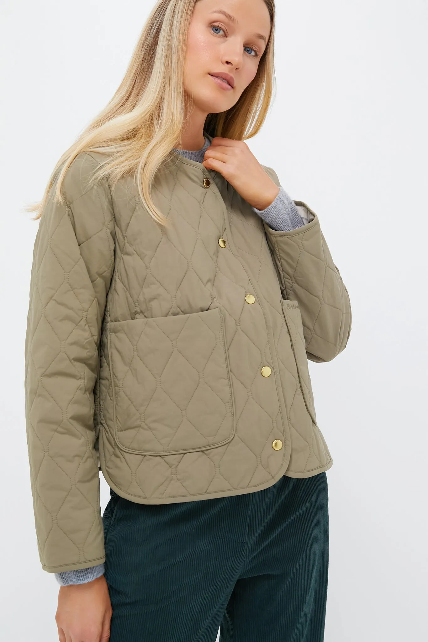 Dusky Green Monroe Quilt sold by Tuckernuck