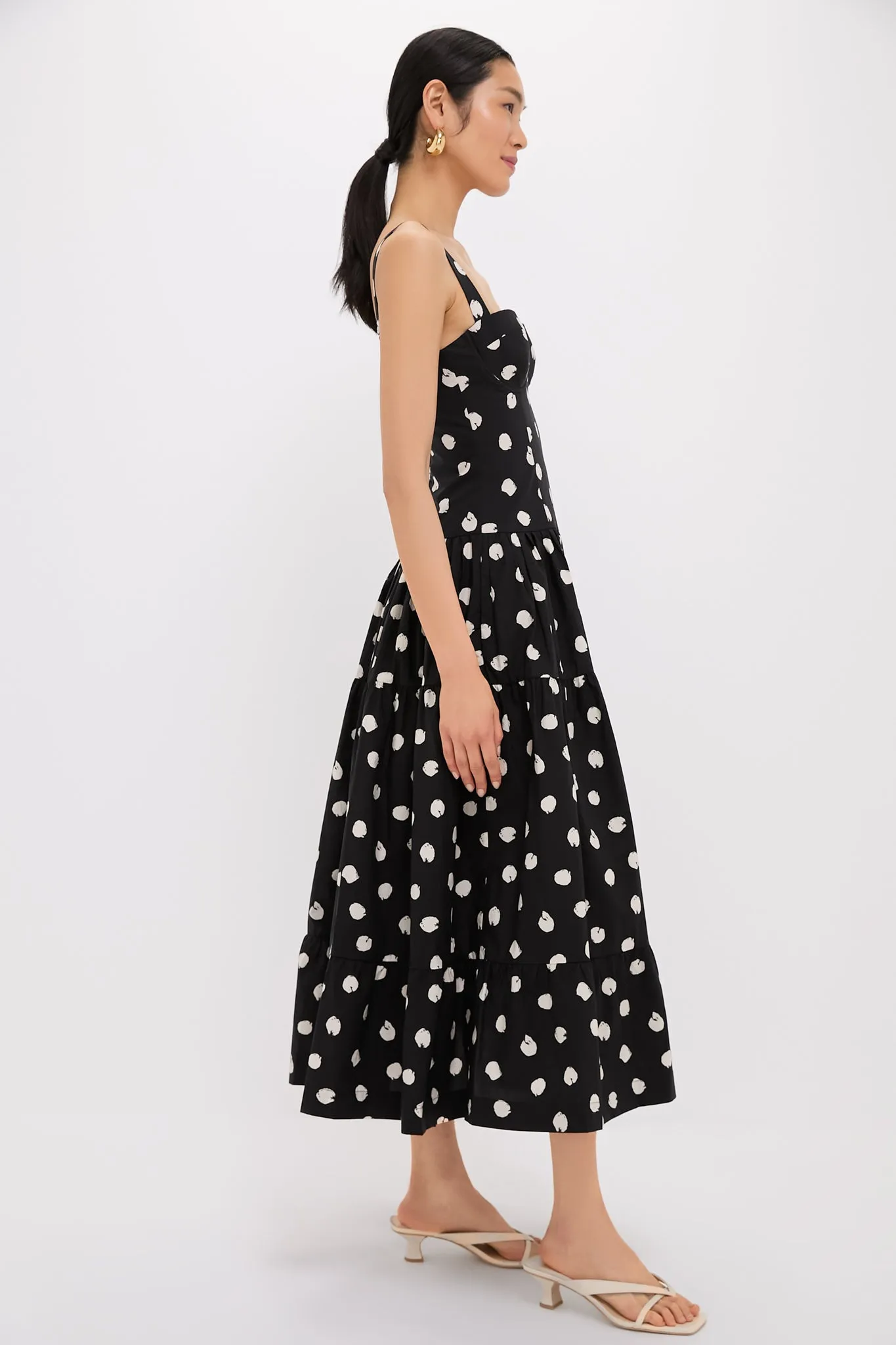 Spot Black Egret Santiago Midi Dress sold by Tuckernuck product image thumbnail 3