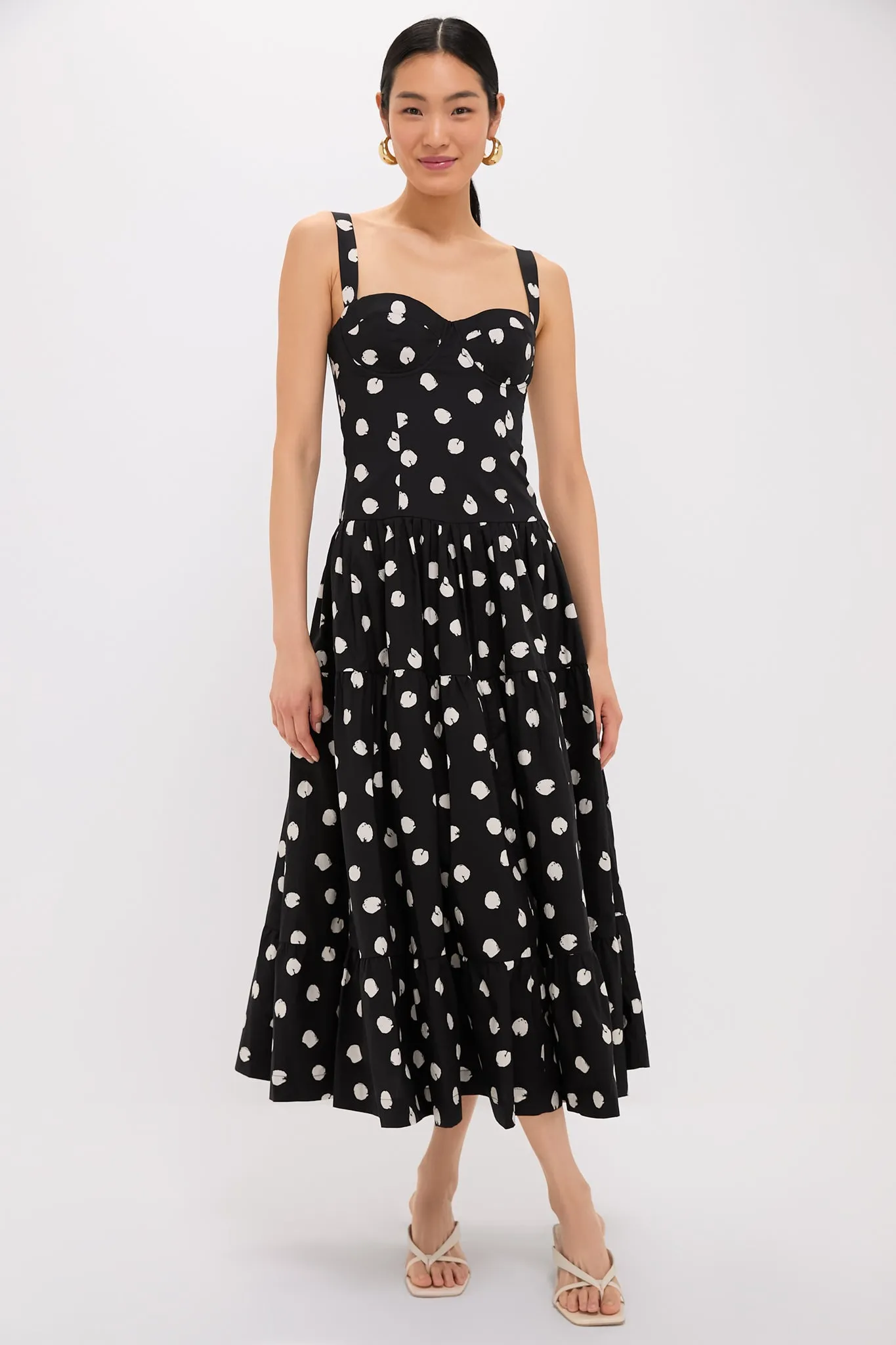 Spot Black Egret Santiago Midi Dress sold by Tuckernuck