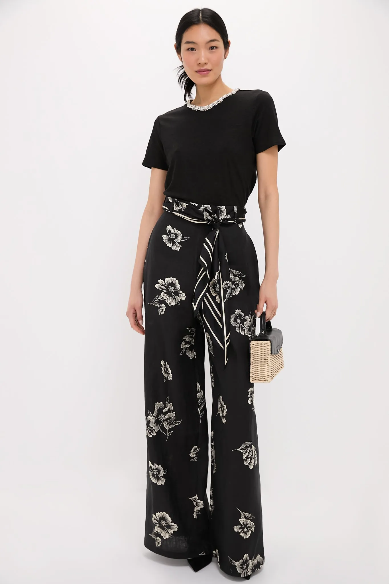 Black Illuminate Embellished Tee sold by Tuckernuck product image thumbnail 2