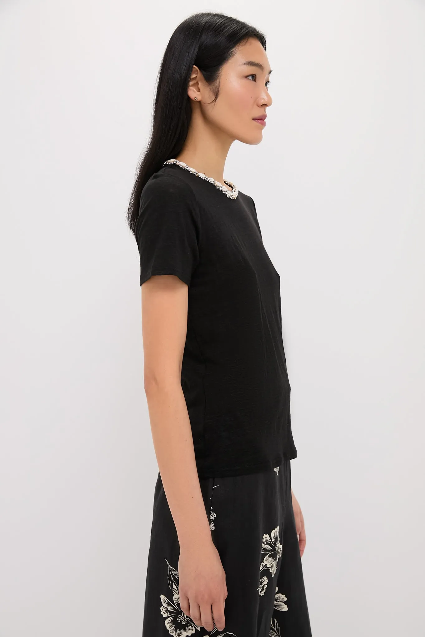 Black Illuminate Embellished Tee sold by Tuckernuck product image thumbnail 3