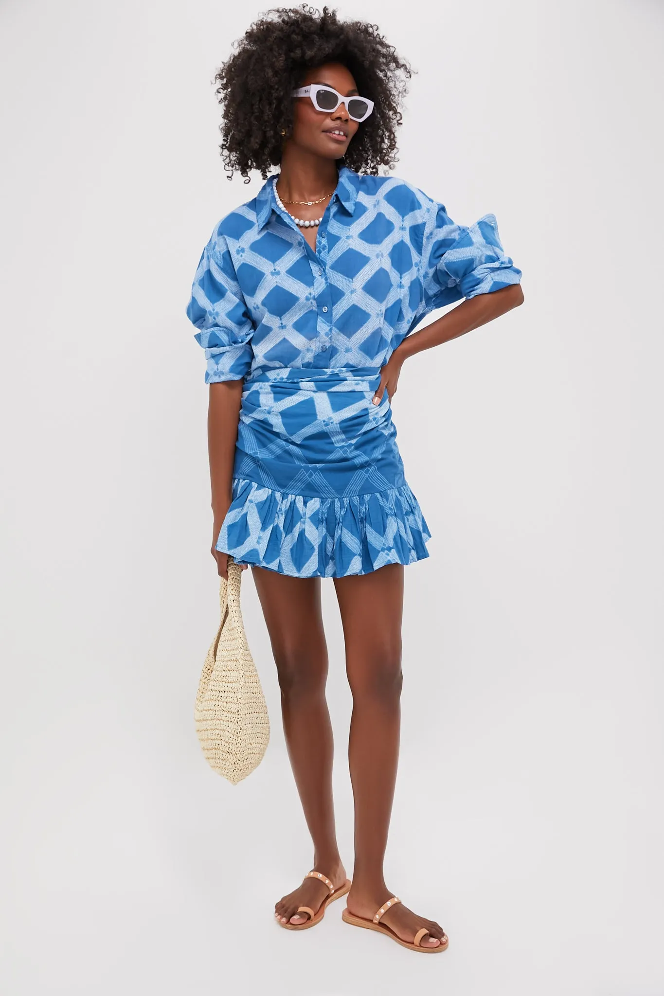 Sapphire Path Short Ruffle Power Pareo sold by Tuckernuck product image thumbnail 2