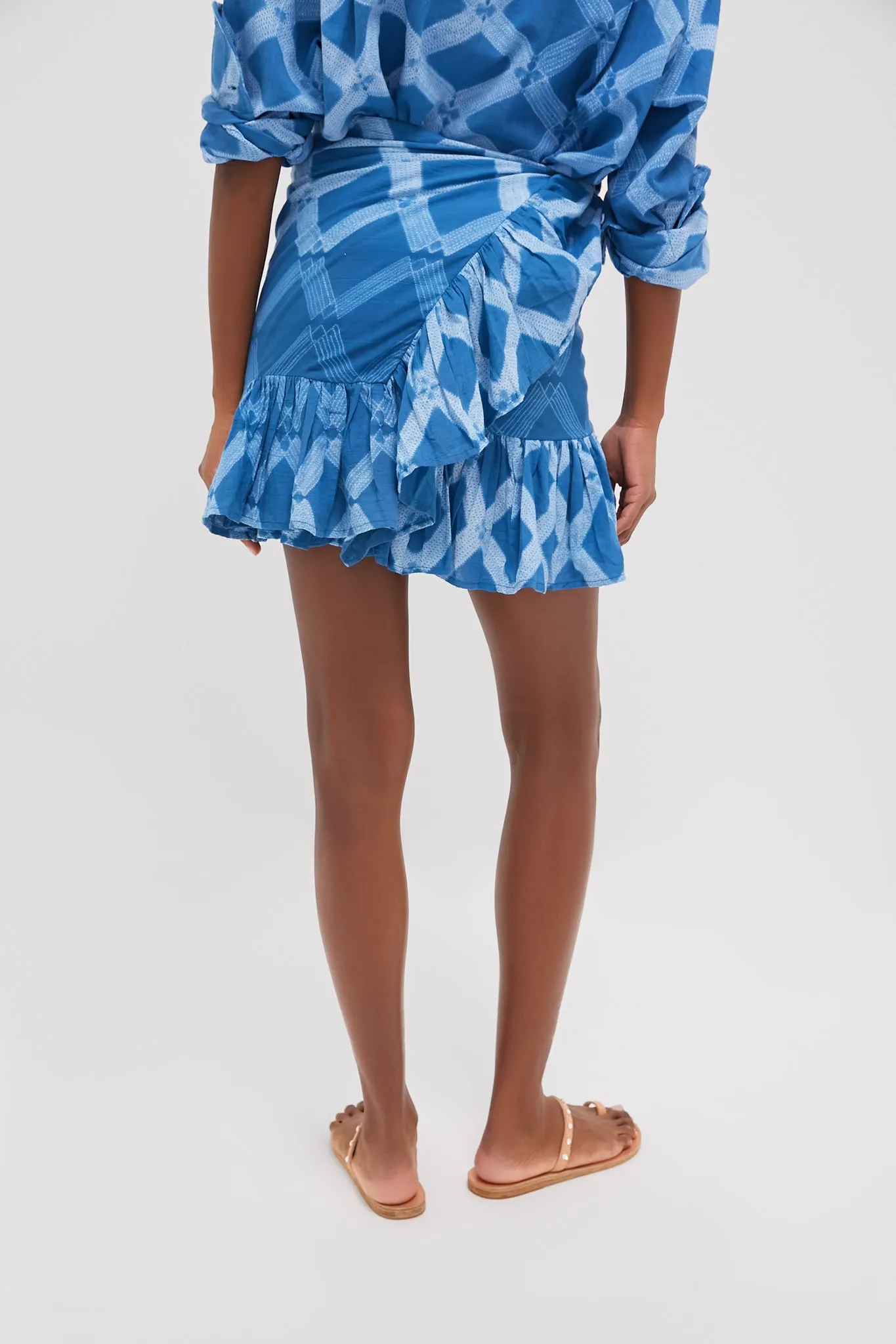 Sapphire Path Short Ruffle Power Pareo sold by Tuckernuck product image thumbnail 4