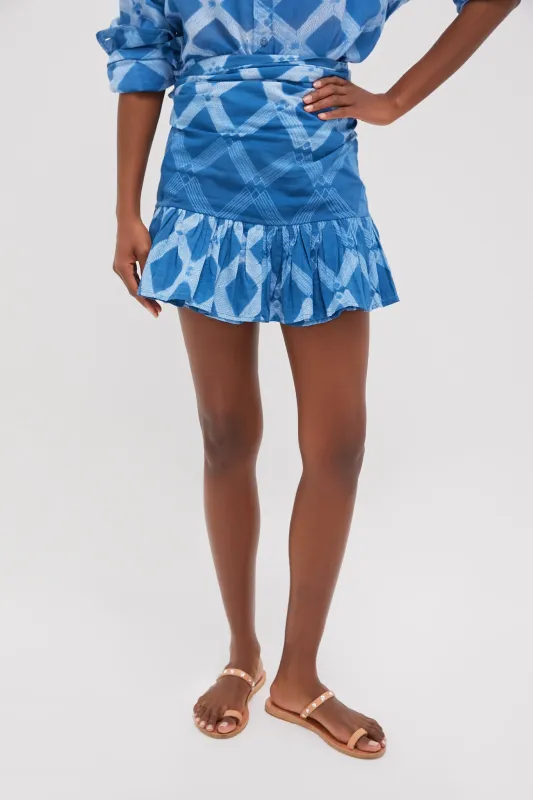 Sapphire Path Short Ruffle Power Pareo sold by Tuckernuck