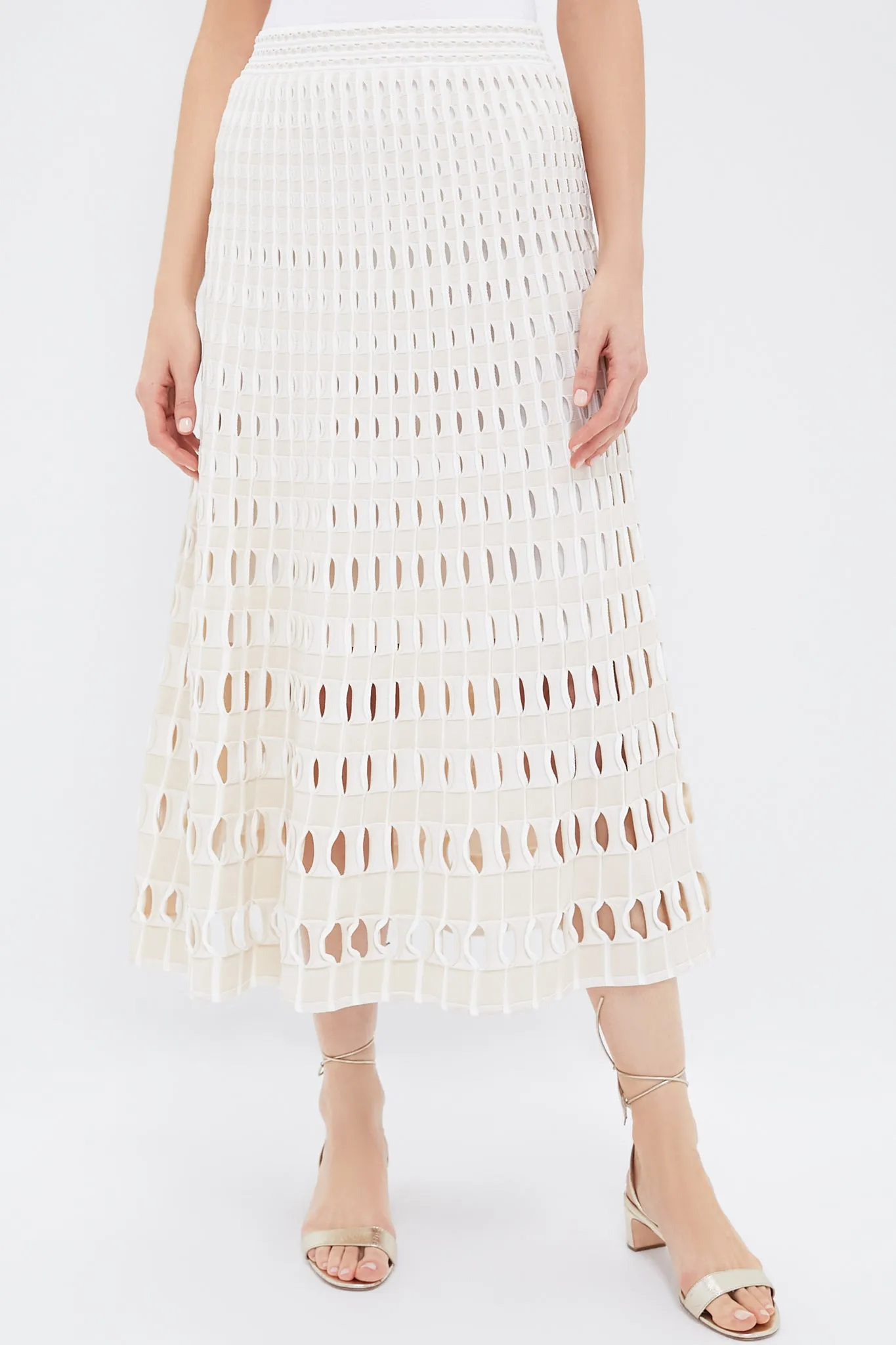 Multi Sand Larken Midi Skirt sold by Tuckernuck