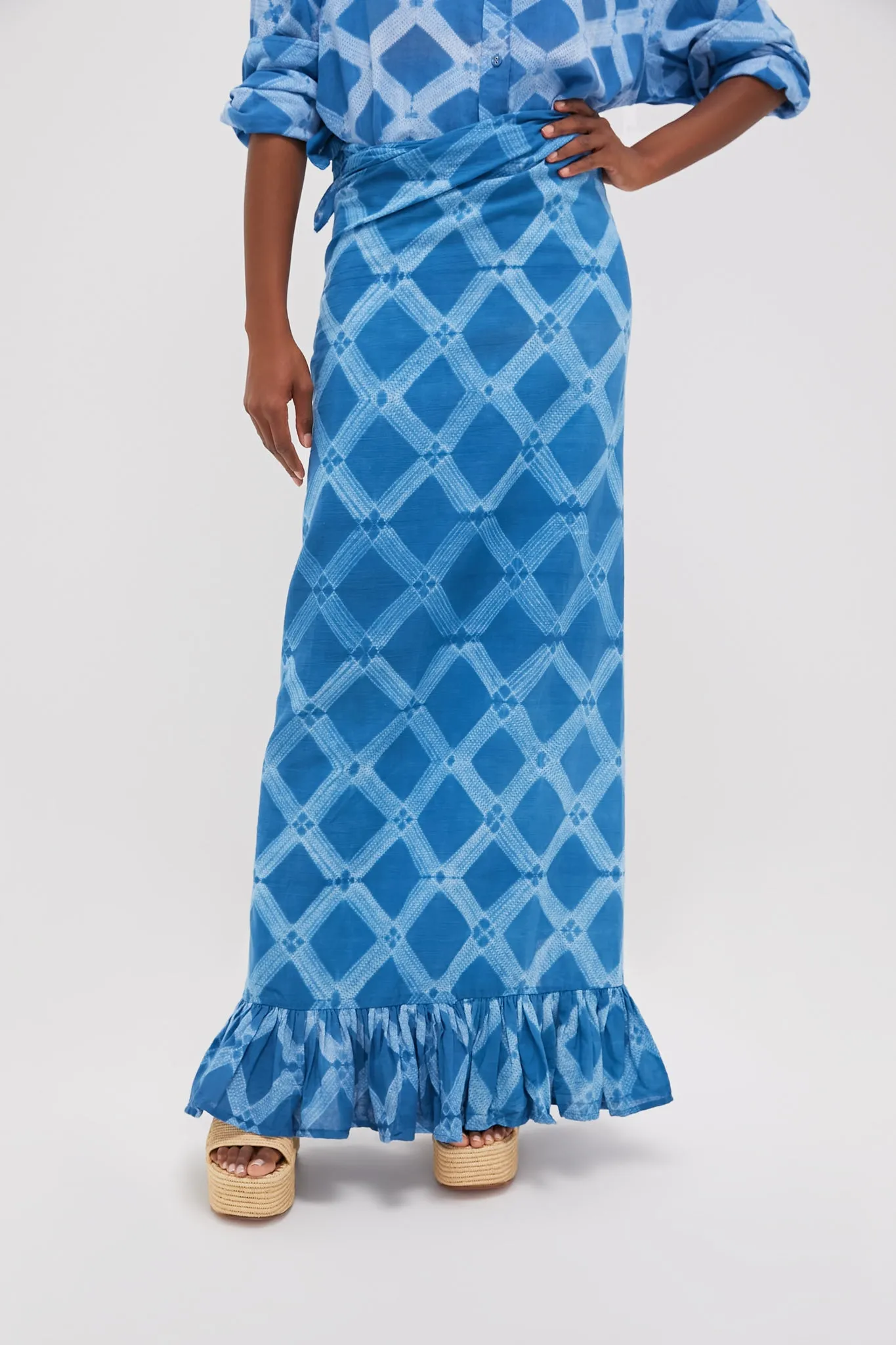 Sapphire Path Classic Ruffle Power Pareo sold by Tuckernuck