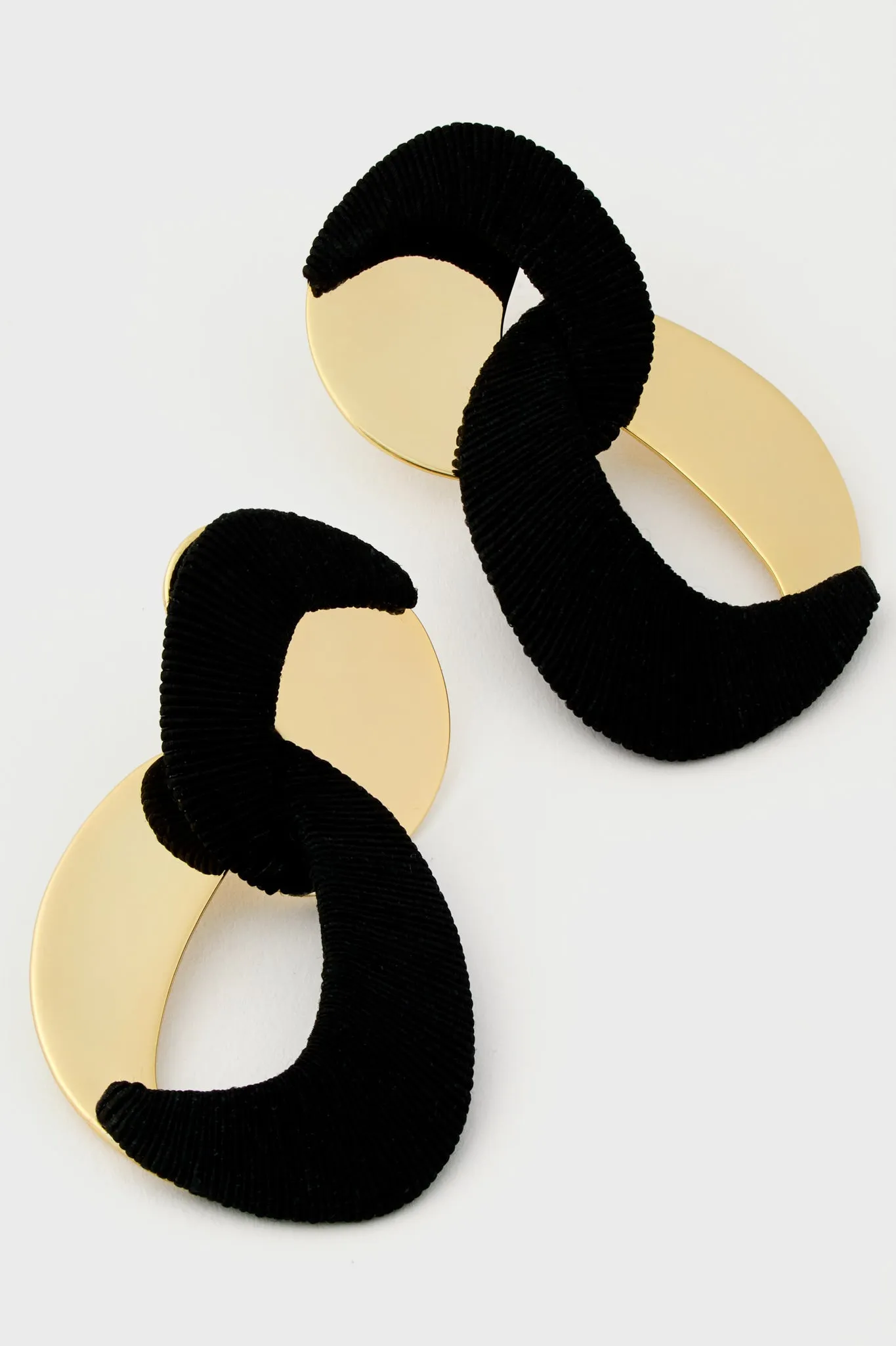 Black and Gold Dylan Earrings sold by Tuckernuck product image thumbnail 4