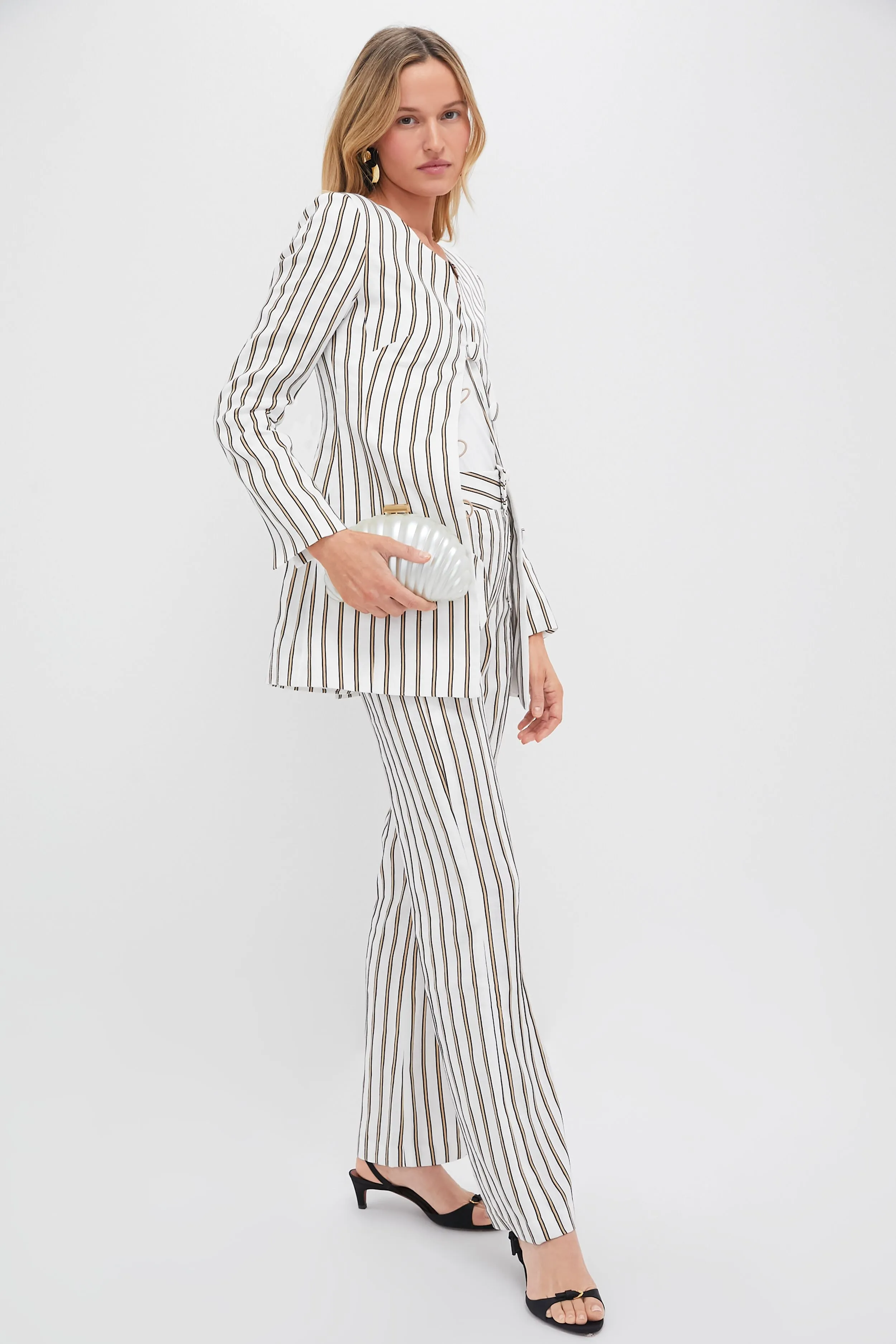 Black and Gold Dylan Earrings sold by Tuckernuck product image thumbnail 3