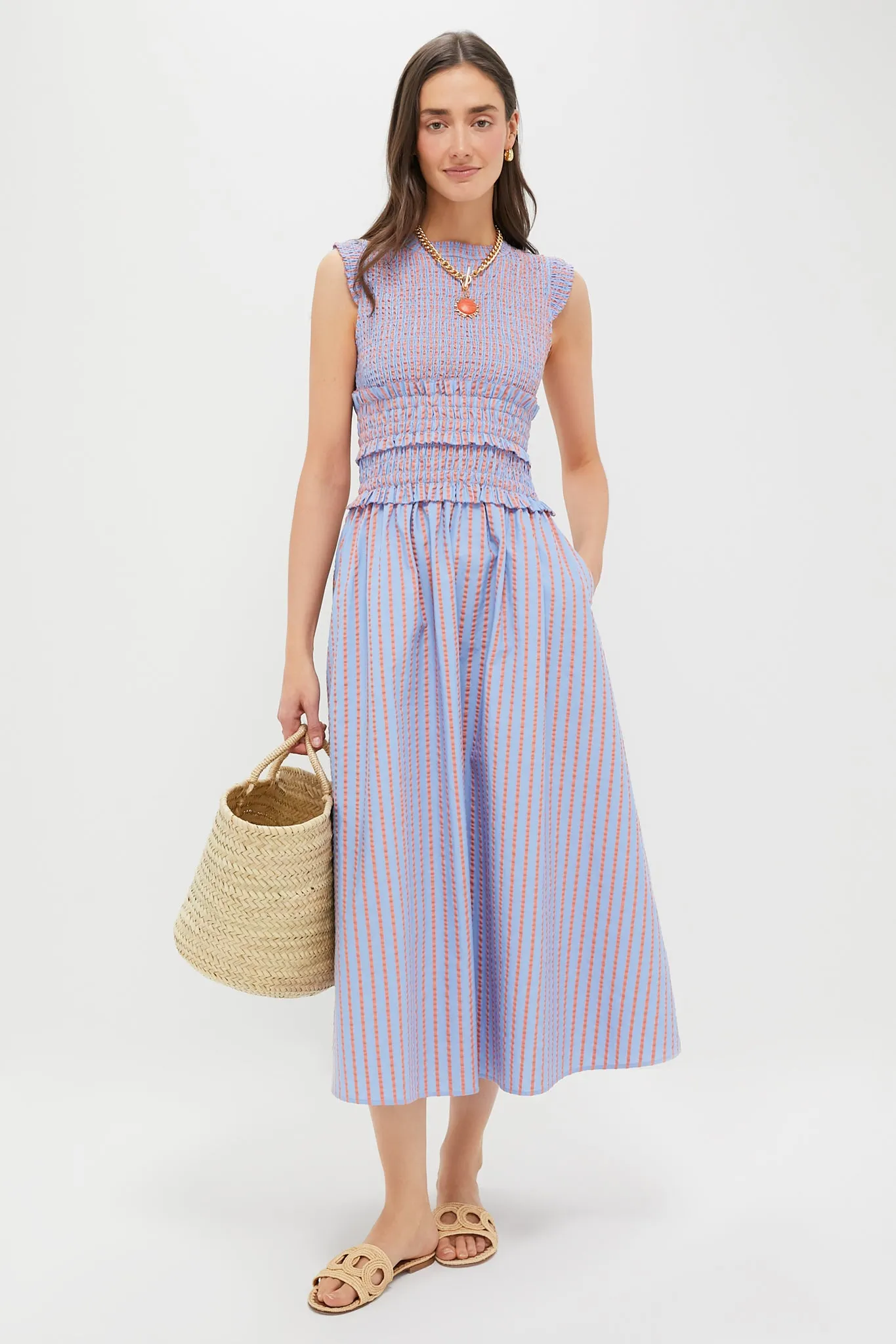 Beach Stripe Louise Dress sold by Tuckernuck product image thumbnail 2