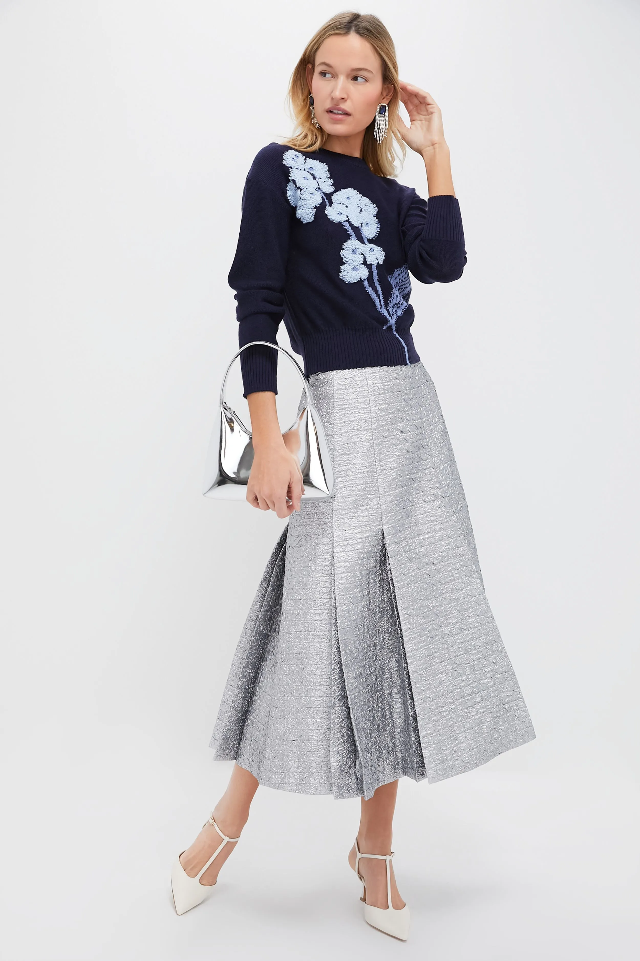 White Nappa Leather Margot Heels sold by Tuckernuck product image thumbnail 5