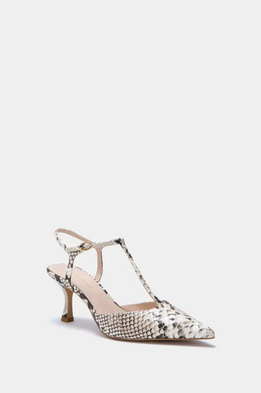 Snakeskin Leather Margot Heels sold by Tuckernuck