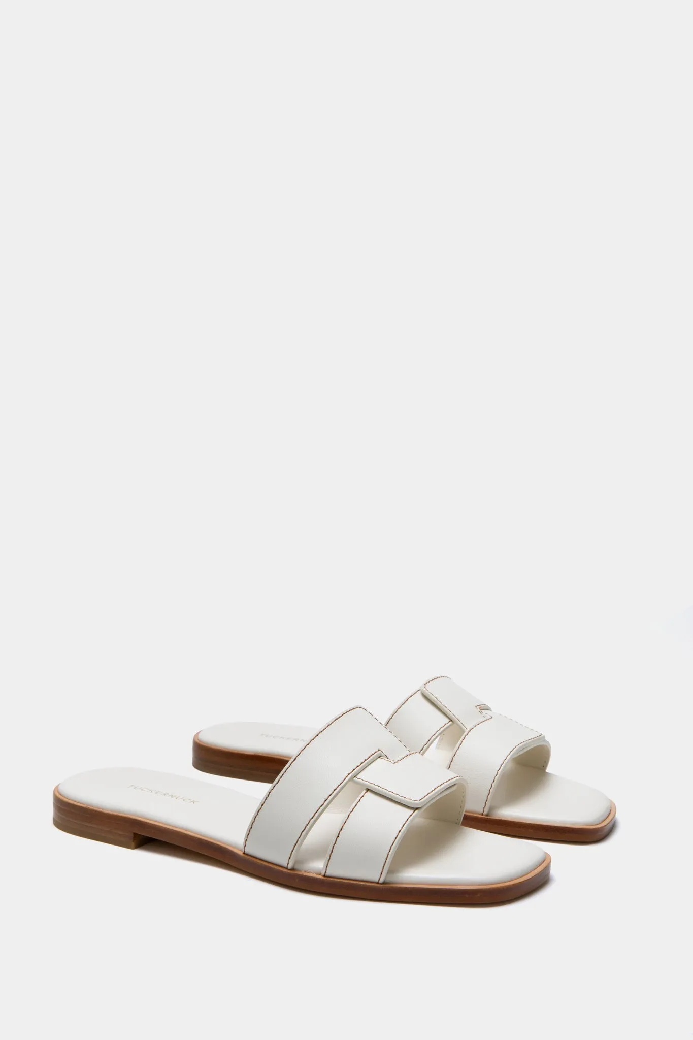 White Leather Muse Sandals sold by Tuckernuck product image thumbnail 4