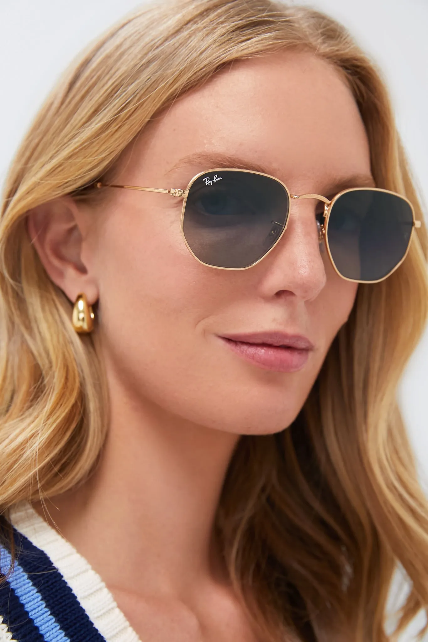 Arista Hexagonal Sunglasses sold by Tuckernuck product image thumbnail 2