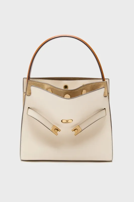 New Cream Lee Radziwill Small Double Bag sold by Tuckernuck