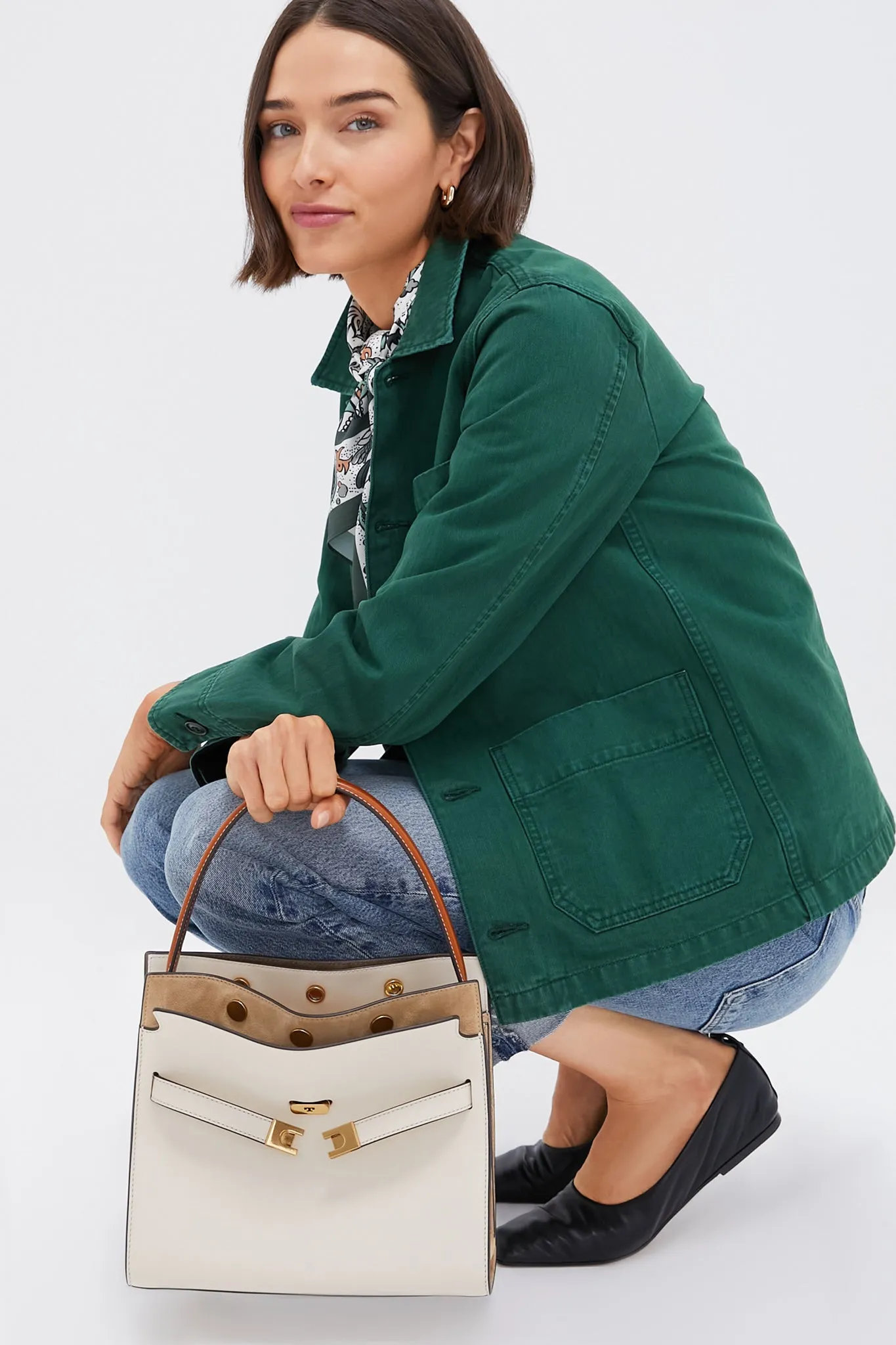 New Cream Lee Radziwill Small Double Bag sold by Tuckernuck product image thumbnail 2