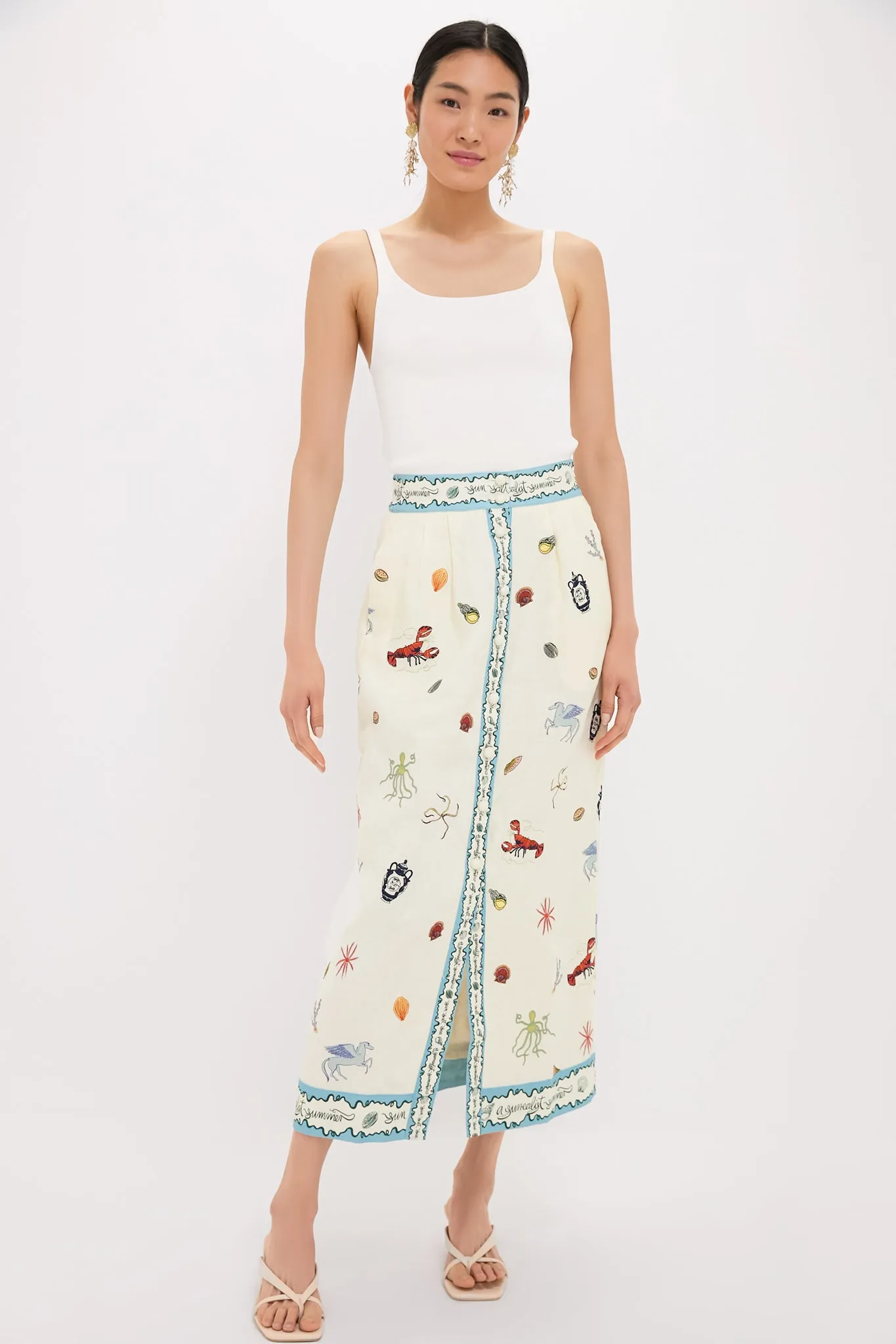 Multi Sandy Embroidered Skirt sold by Tuckernuck product image thumbnail 5