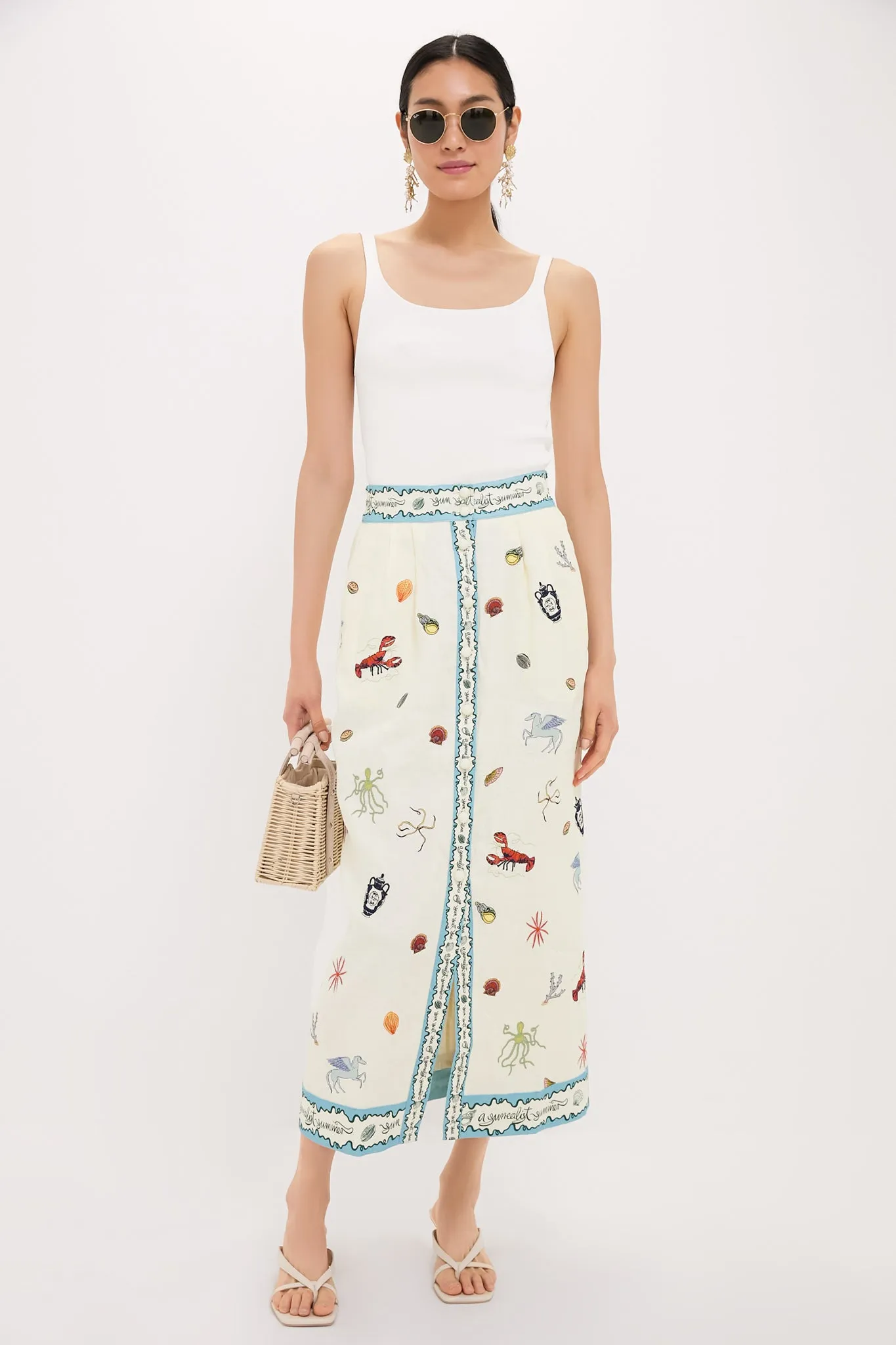 Multi Sandy Embroidered Skirt sold by Tuckernuck product image thumbnail 2