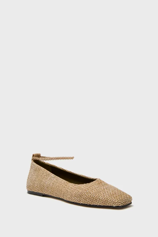 Natural Raffia August Ballet Flats made by Tuckernuck