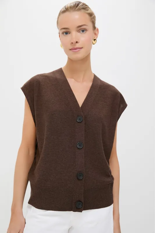 Espresso Bardi Drippy Vest sold by Tuckernuck