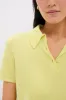 Citron Cashmere Short Sleeve Polo sold by Tuckernuck