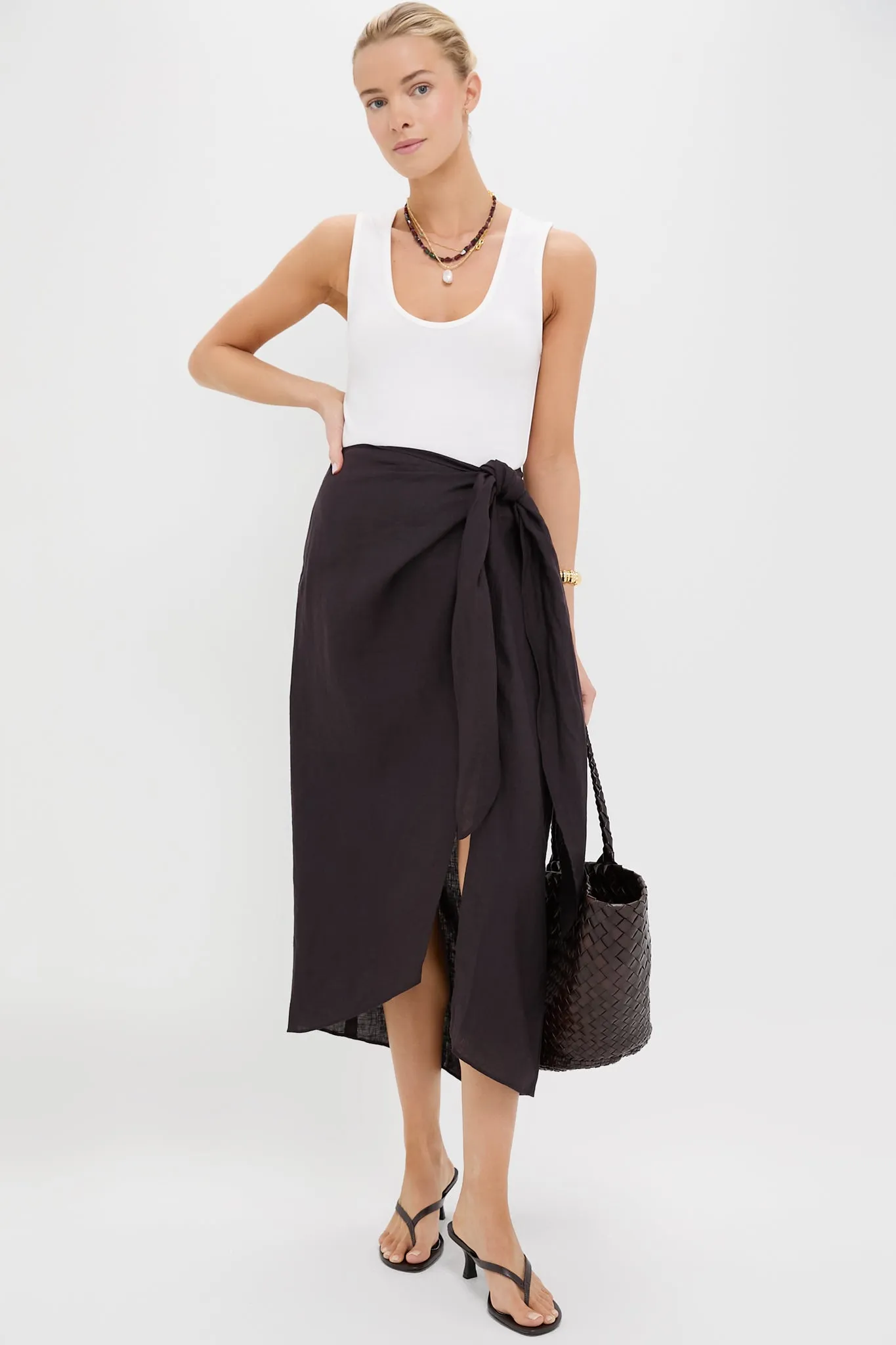 Deep Espresso Lexi Sarong Skirt sold by Tuckernuck product image thumbnail 2
