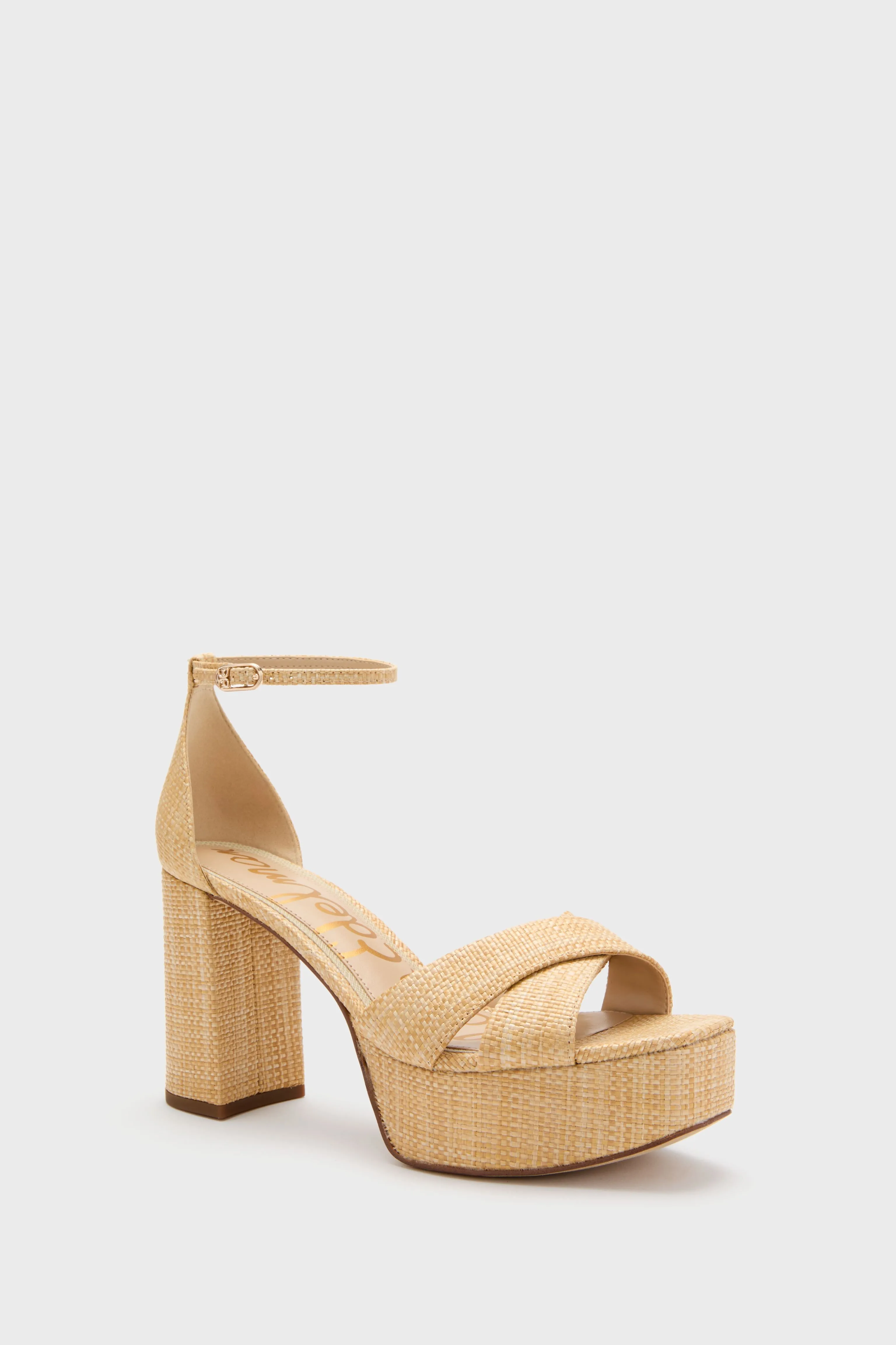 Bleached Beechwood Jullian Platform Heels sold by Tuckernuck