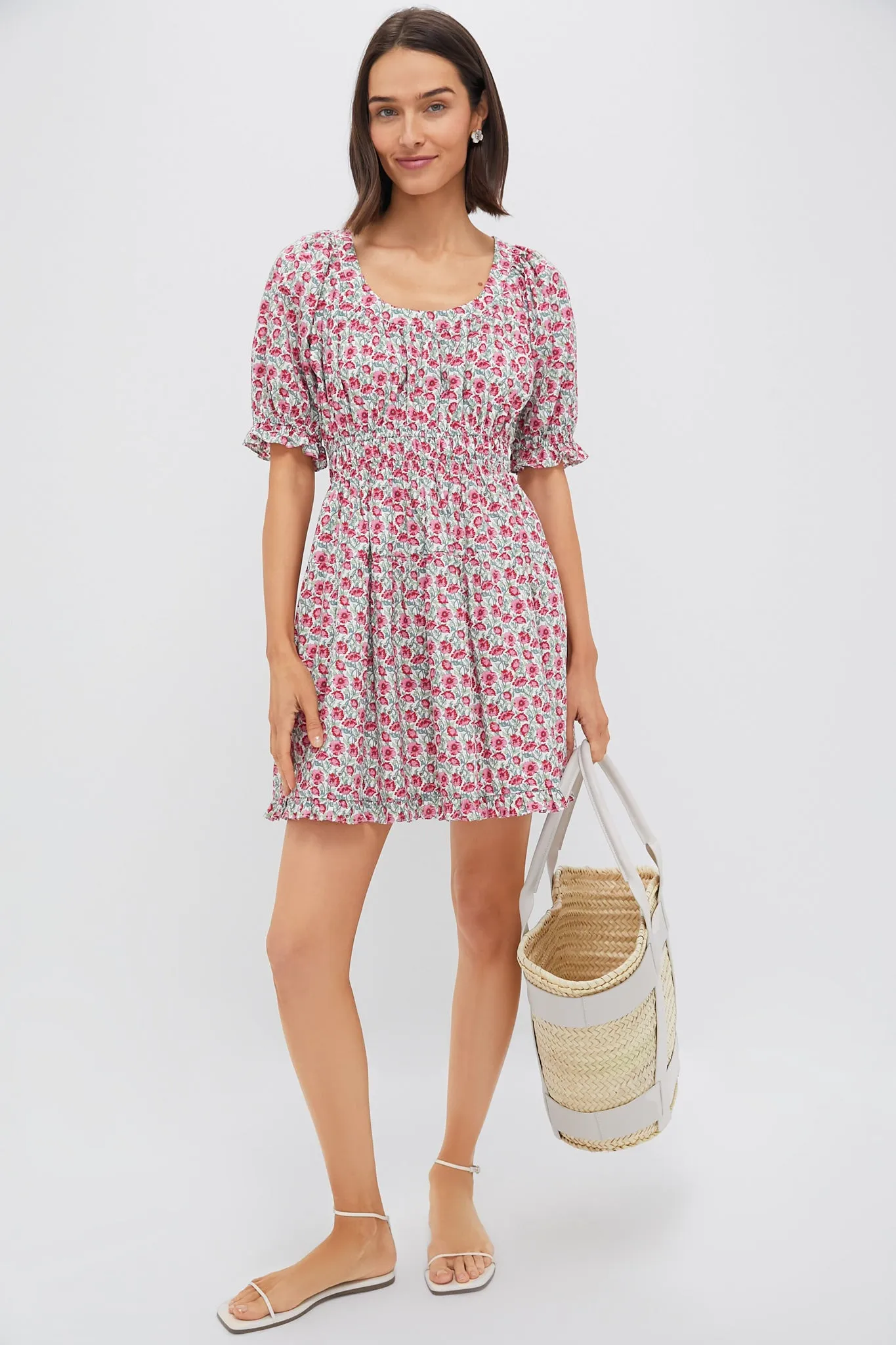 Red Dahlia Floral Dorothy Mini Dress sold by Tuckernuck product image thumbnail 2
