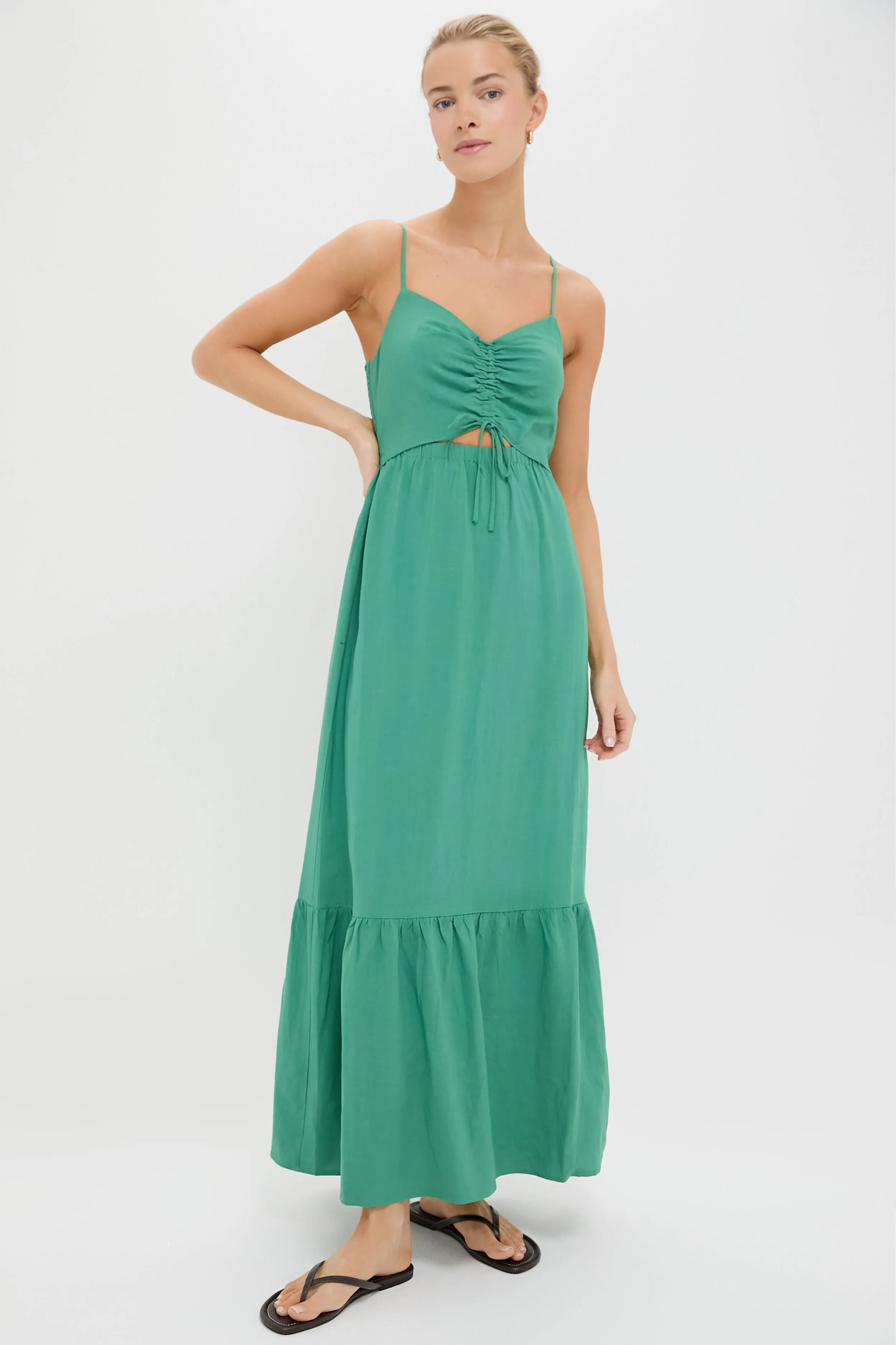 Botanical Green Winslet Maxi Dress sold by Tuckernuck