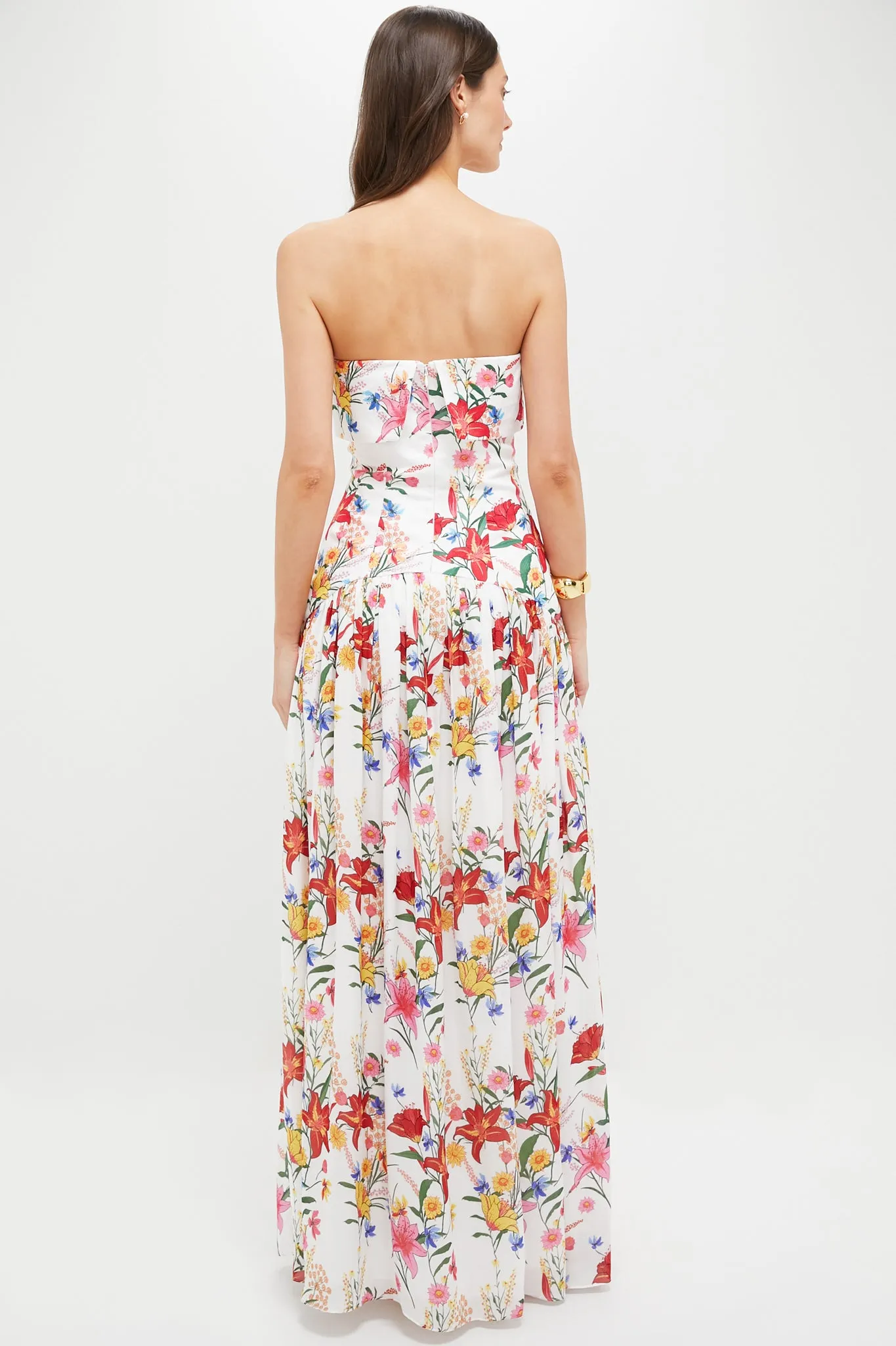 White and Color Floral Meghan Maxi Dress sold by Tuckernuck product image thumbnail 4
