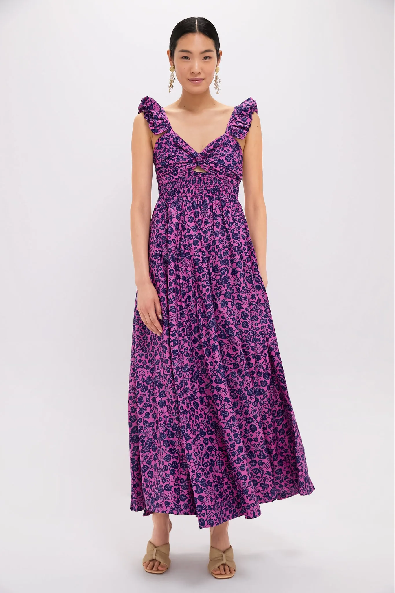 Exclusive Purple Ibukun Dress sold by Tuckernuck