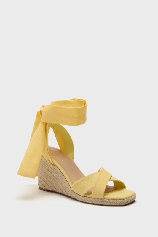 Yellow Bonaire Wedges sold by Tuckernuck