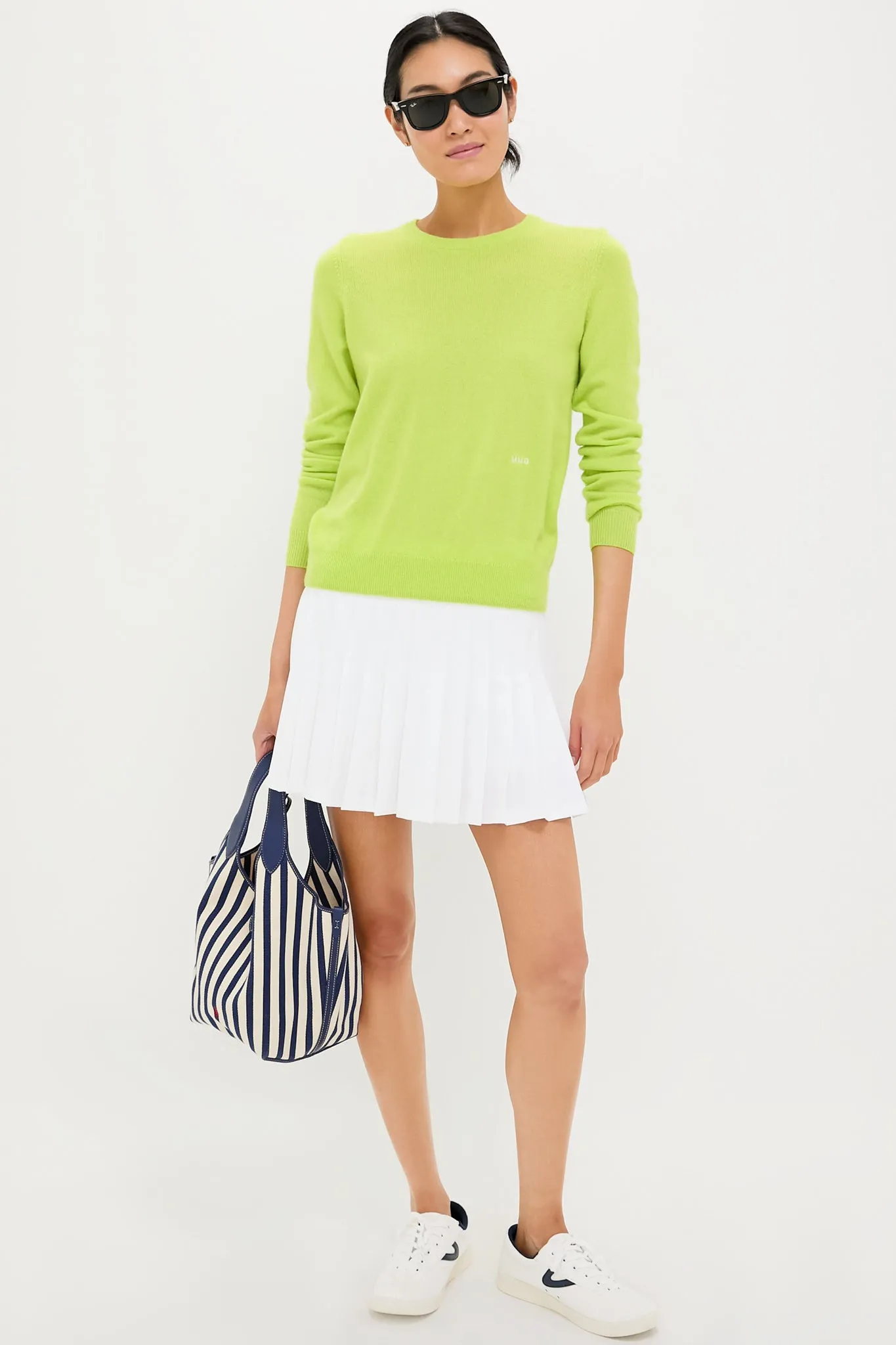Lime Green Cashmere Crewneck Sweater sold by Tuckernuck product image thumbnail 2