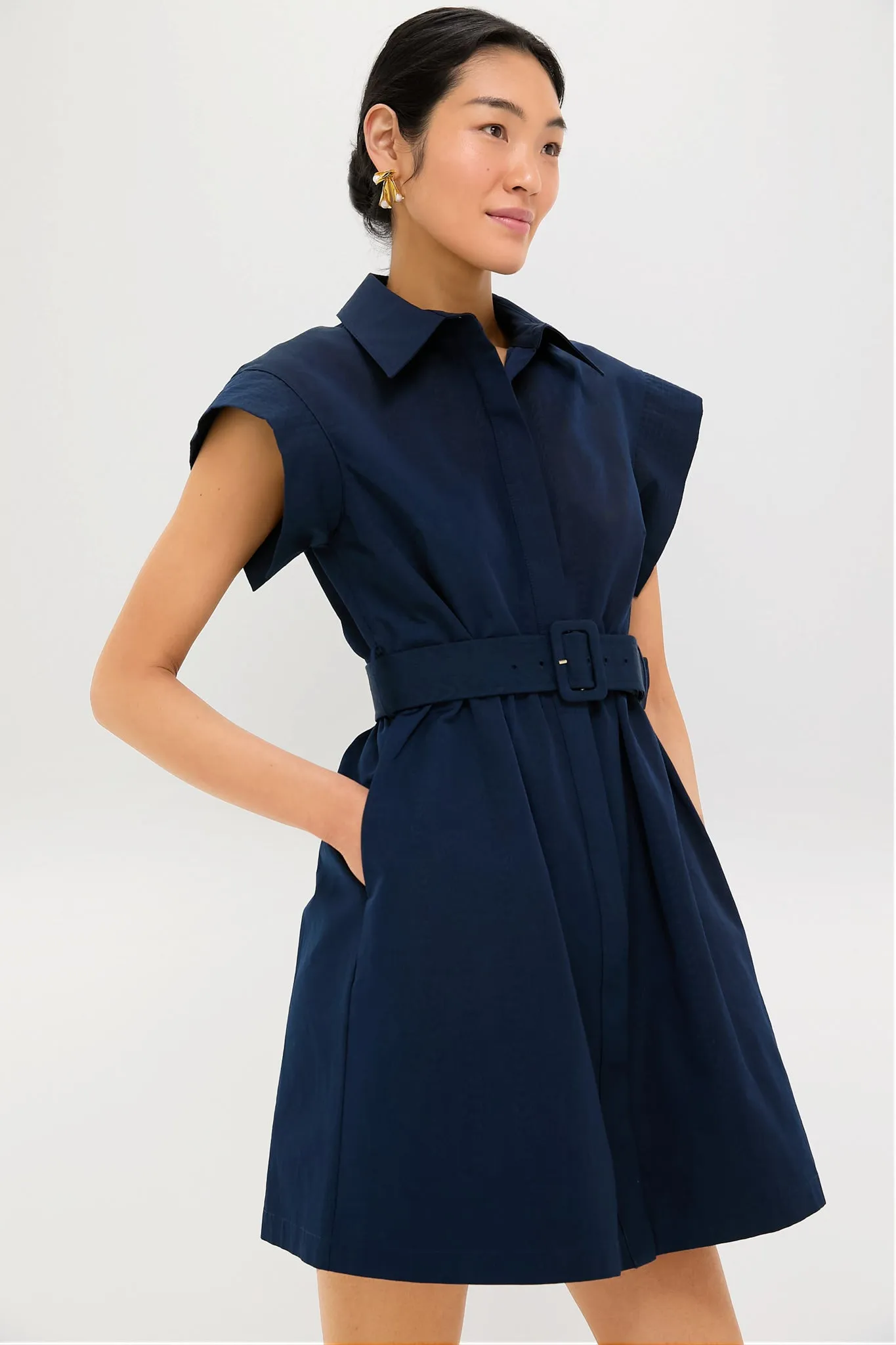 Navy Mini Chloe Dress sold by Tuckernuck product image thumbnail 3