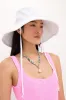 White Livvy Canvas Sunhat with Removable Chinstrap sold by Tuckernuck