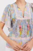 Blue Yellow Printed Angel Top sold by Tuckernuck