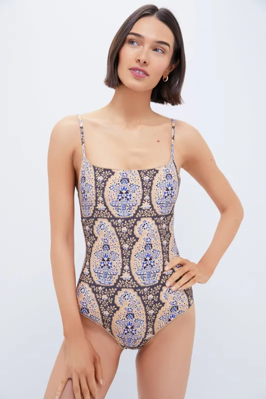 Earthy Paisley Pietro Sunda One Piece sold by Tuckernuck