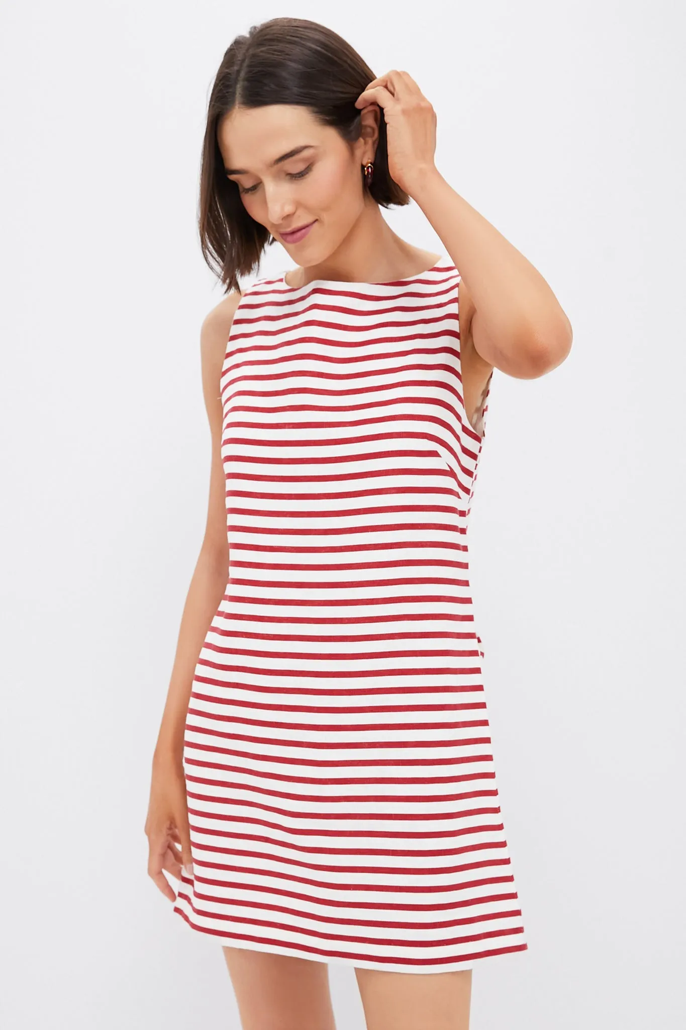 Red Breton Stripe Kelly Mini Dress sold by Tuckernuck