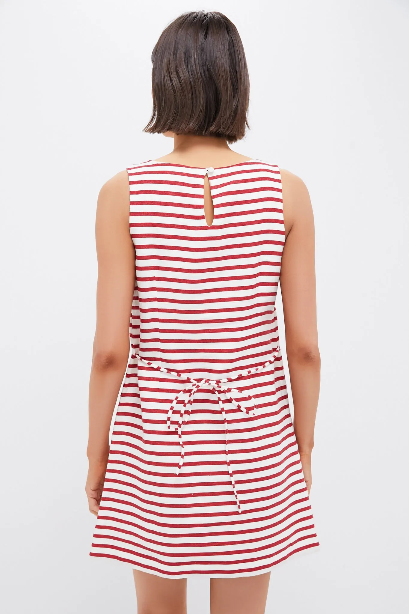 Red Breton Stripe Kelly Mini Dress sold by Tuckernuck product image thumbnail 4