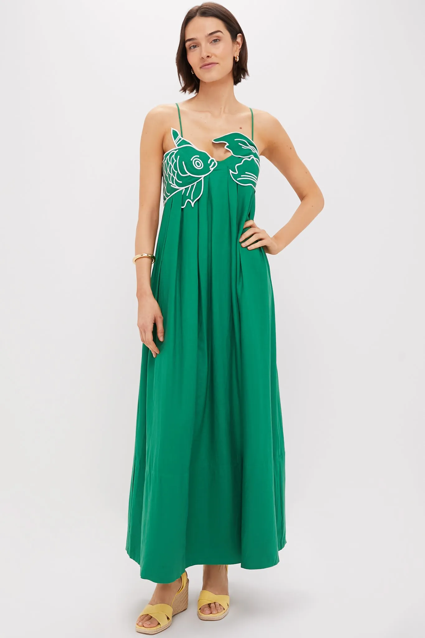Exclusive Green Fish Top Maxi Dress sold by Tuckernuck