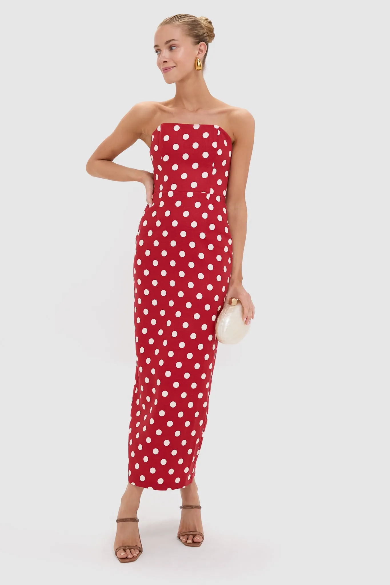 Polka Dot Romeo Strapless Dress sold by Tuckernuck product image thumbnail 2