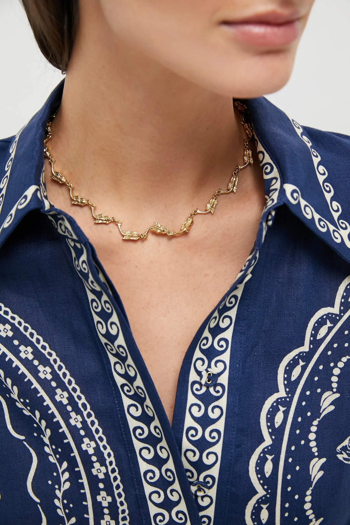 Gold Reverie Fish Chain Necklace sold by Tuckernuck product image thumbnail 2