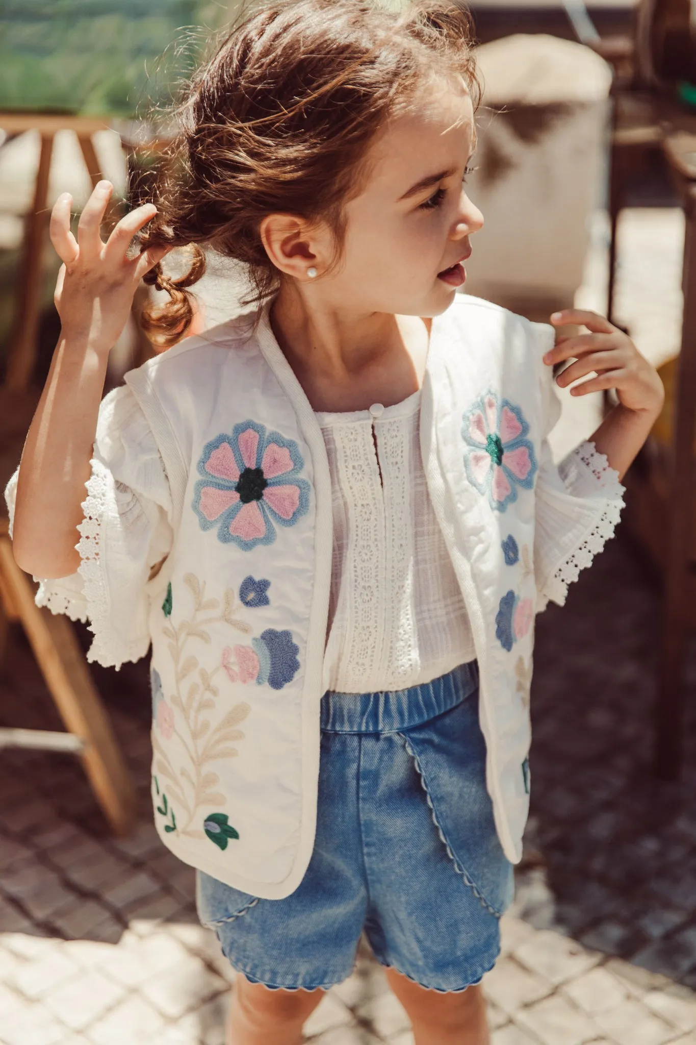 Stone Blue Asya Shorts sold by Tuckernuck product image thumbnail 3