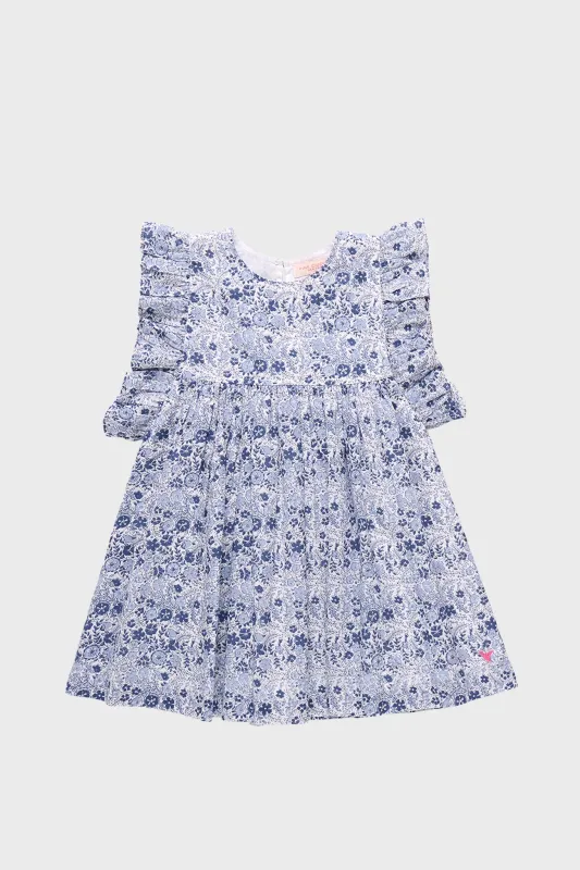Blue Verbina Floral Sarita Dress sold by Tuckernuck