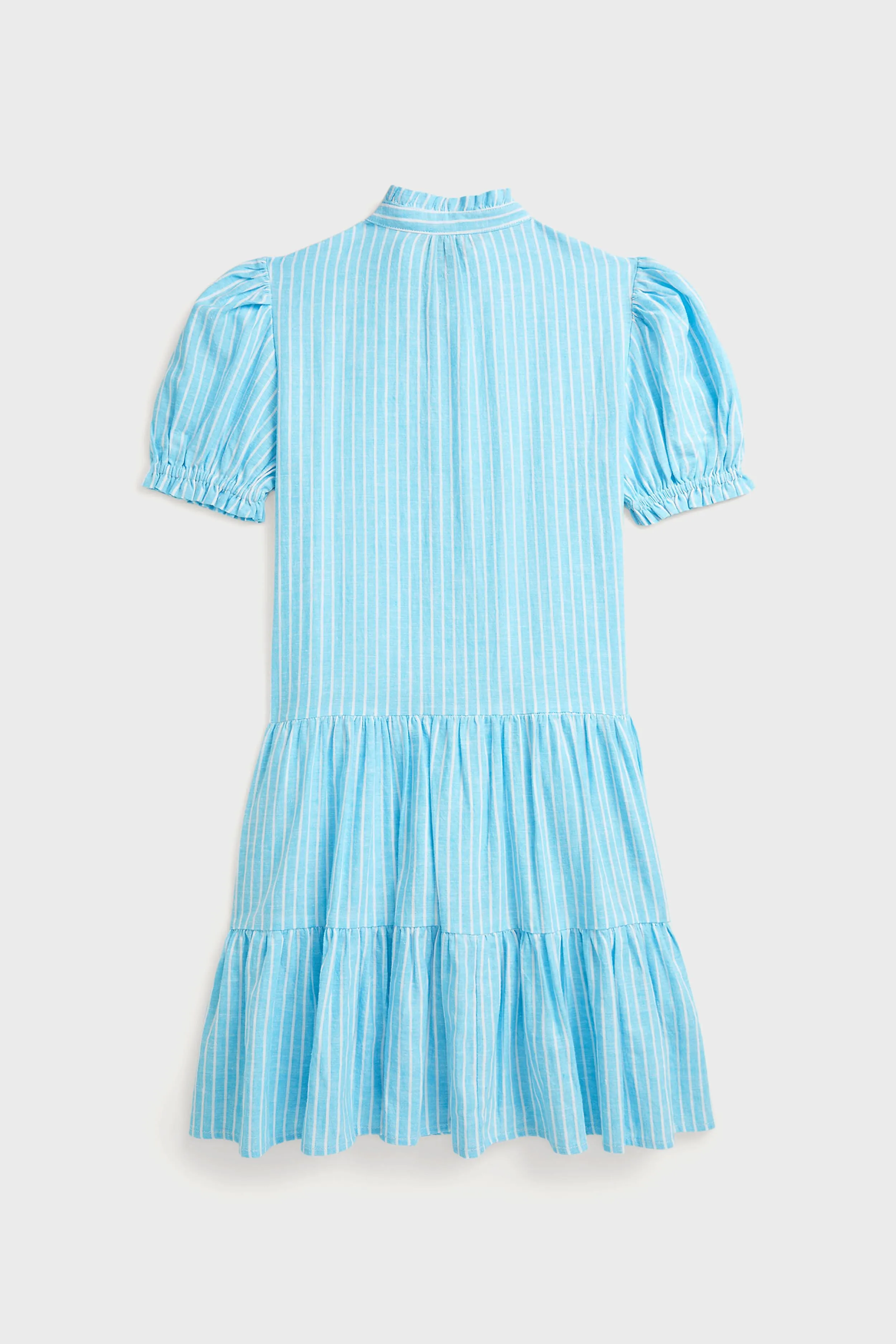 Girls Ruffle Collar Short-Sleeve Tiered Striped Dress sold by Tuckernuck product image thumbnail 2